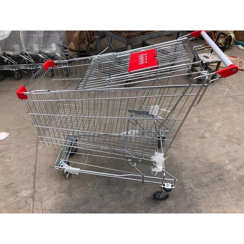 ส่งฟรี ขนาด 150 ลิตร ล้อPU รถเข็นทรงตะกร้า รถเข็นช้อบปิ้ง รถเข็นช็อปปิ้ง รถเข็นซุปเปอร์มาร์เก็ต shopping car