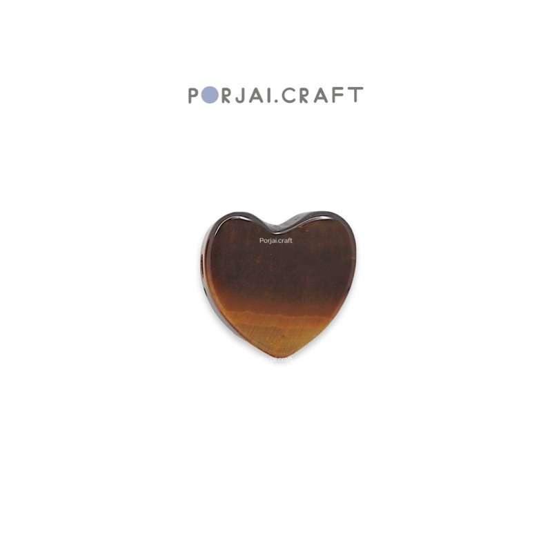 Yellow Tiger’s Eye Heart Beads ลูกปัดหัวใจไทเกอร์อาย 10mm