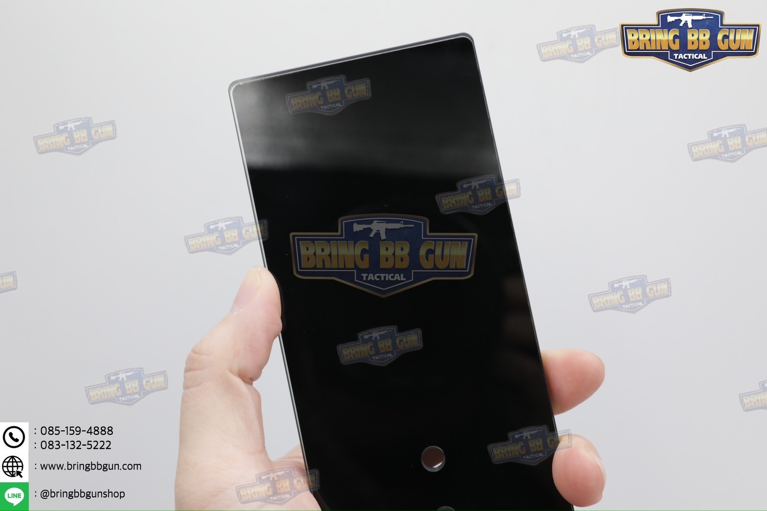 ขาตั้งปืนสั้น (ฐานกระจก) (Pistol Display Stand)