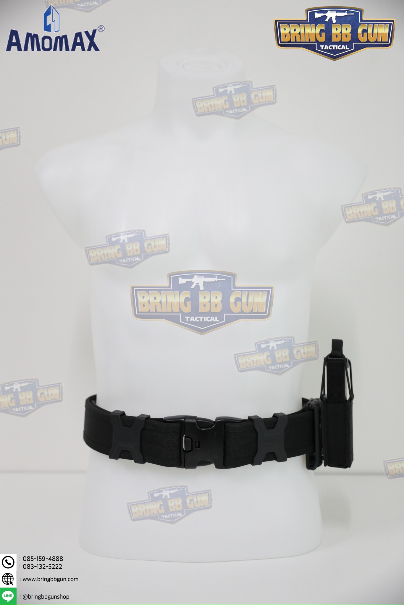 เพ้าแม็กกาซีนเดี่ยว ยี่ห้อ Amomax รุ่น ปืนสั้น (Fabric Magazine Pouch)