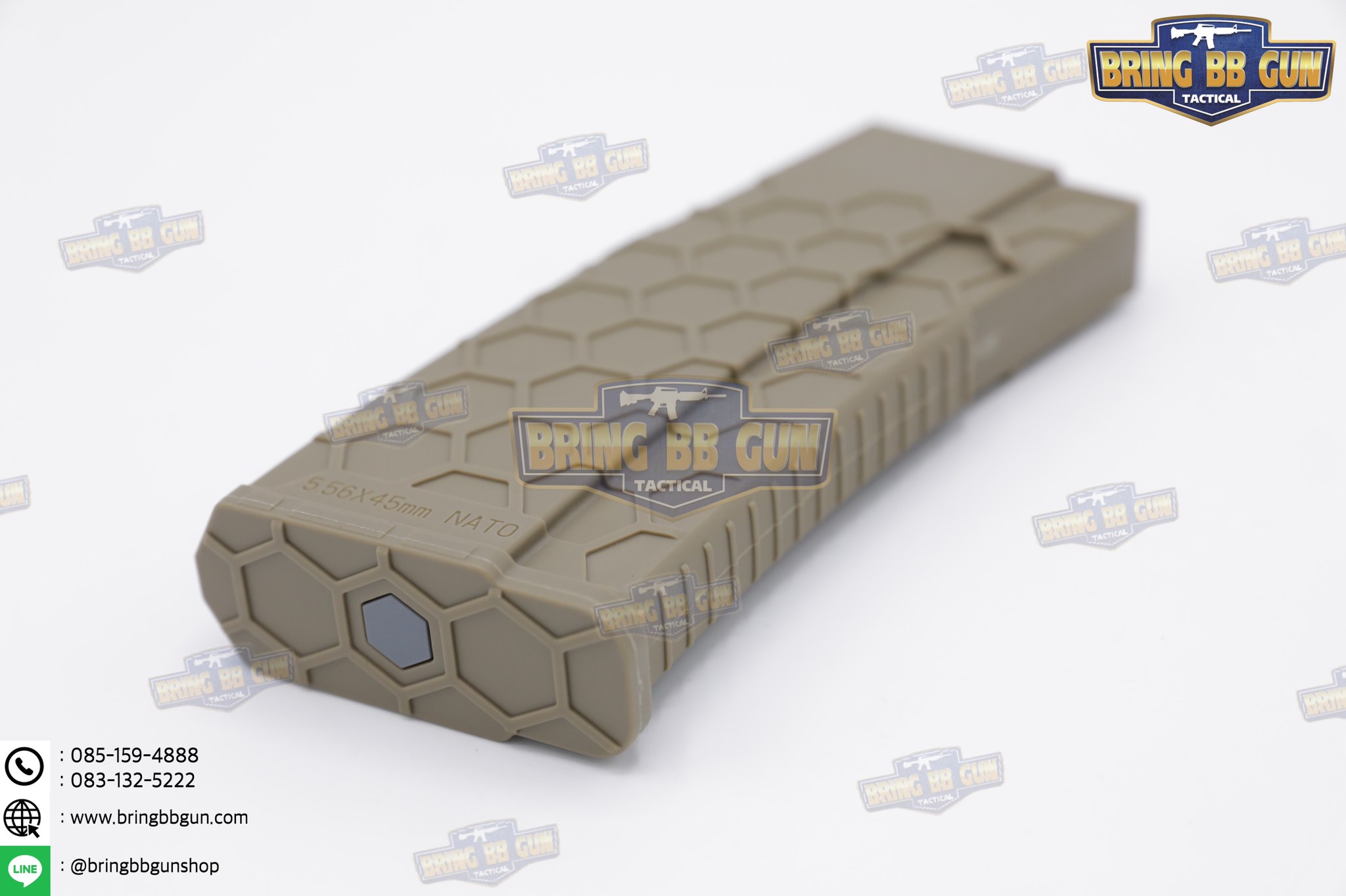 แม็กกาซีน M4 แบบstand(ไม่ต้องปั่น) ทรง Hex Mag (ทรง รังผึ้ง) (Hex Mag Mid-cap magazine)