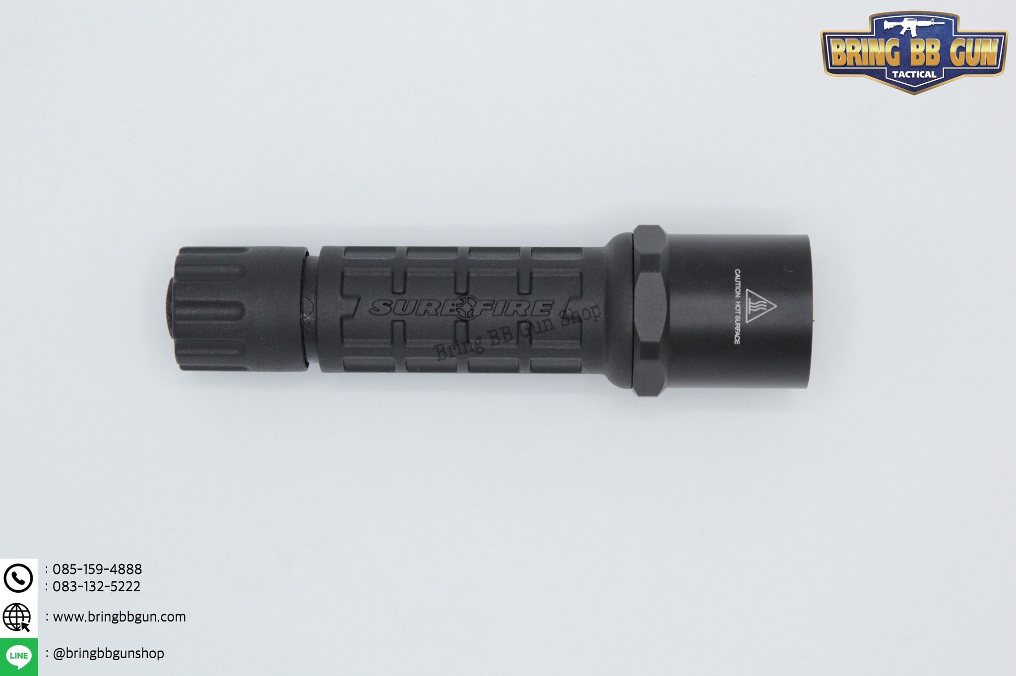 ไฟฉาย Surefire รุ่น G2 (หลอดLED) น้ำหนัก : 100กรัม (ไม่รวมถ่าน) ขนาด : ยาว 13cm. เส้นรอบวงมือจับ 2.7cm. เส้นรอบวงส่วนหัวหลอดไฟ 3.4cm.