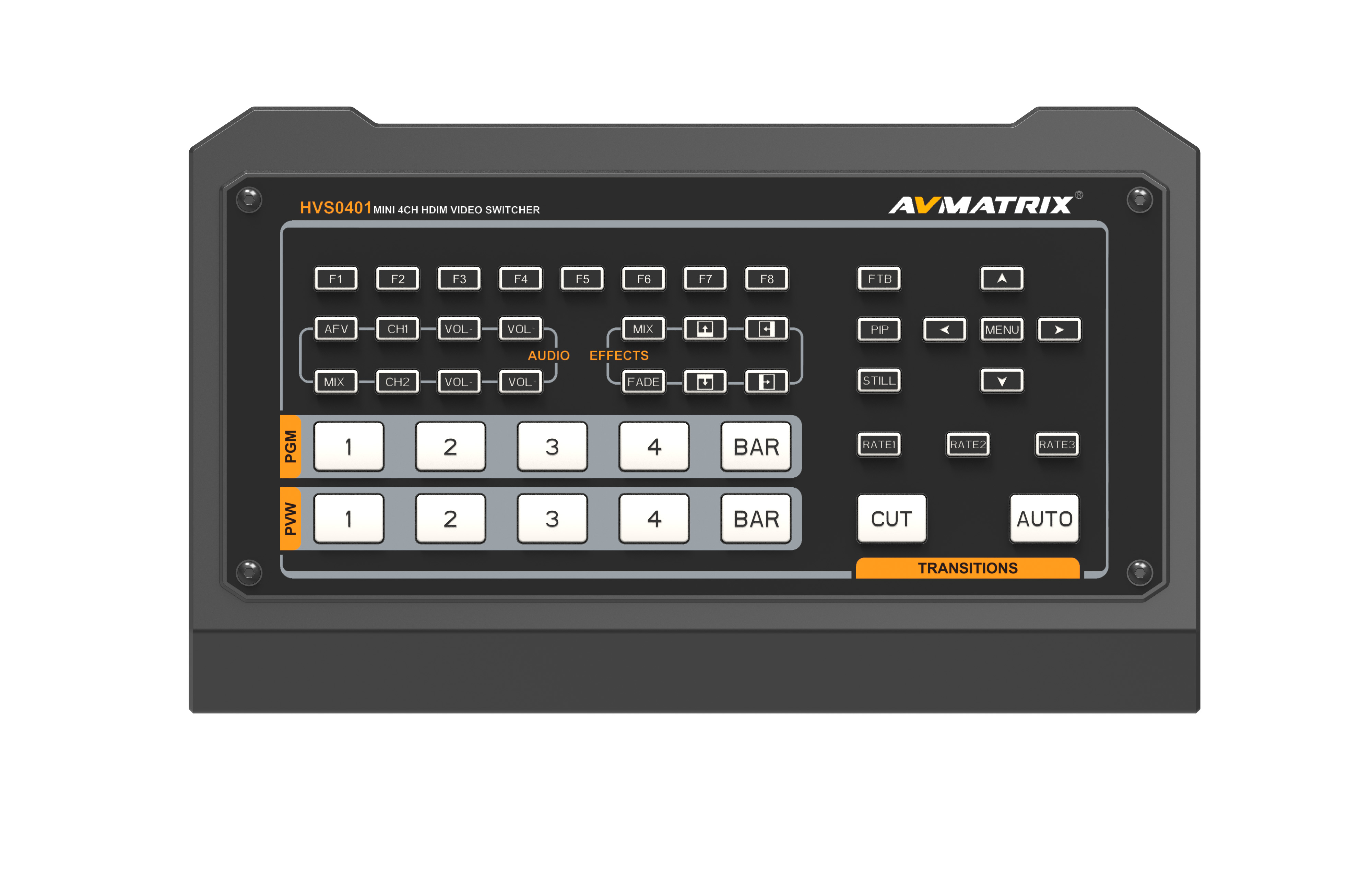 HVS0401 AVMatrix 4 CH HDMI Live Streaming Video Switcher ***สินค้าตกรุ่น