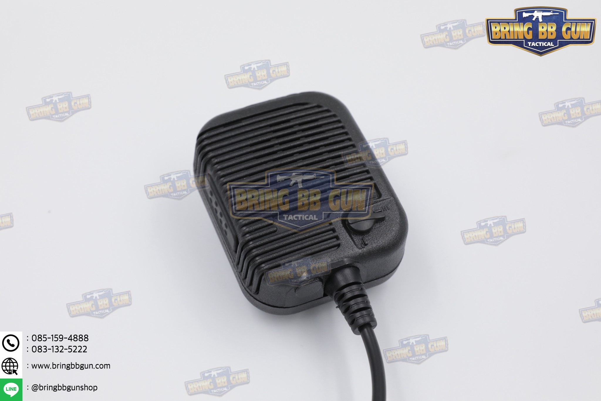 ไมค์นอกวิทยุสื่อสารแบบถือมือ ทรง USMC (ไมค์นอกวิทยุสื่อสาร) (ไมค์หัวโตวิทยุสื่อสาร) (ไมโคโฟน-ลำโพงวิทยุสื่อสาร) (PTT ที่มีลำโพง และ ไมค์ในตัว) (USMC Shoulder Mic)