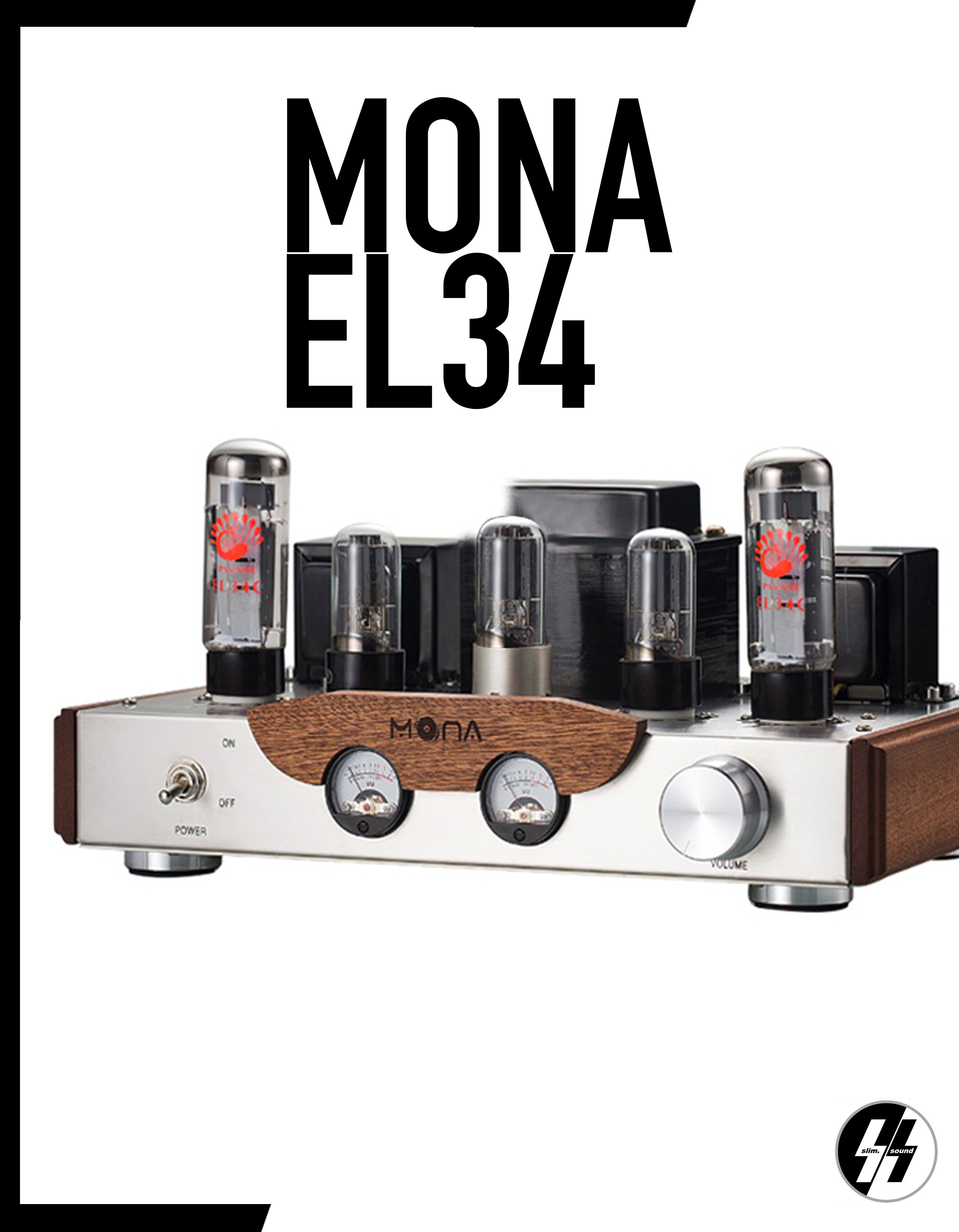 แอมป์หลอด | MONA - EL34 | Hardwired - Tube Amplifier single-ended class A | 8 Watt