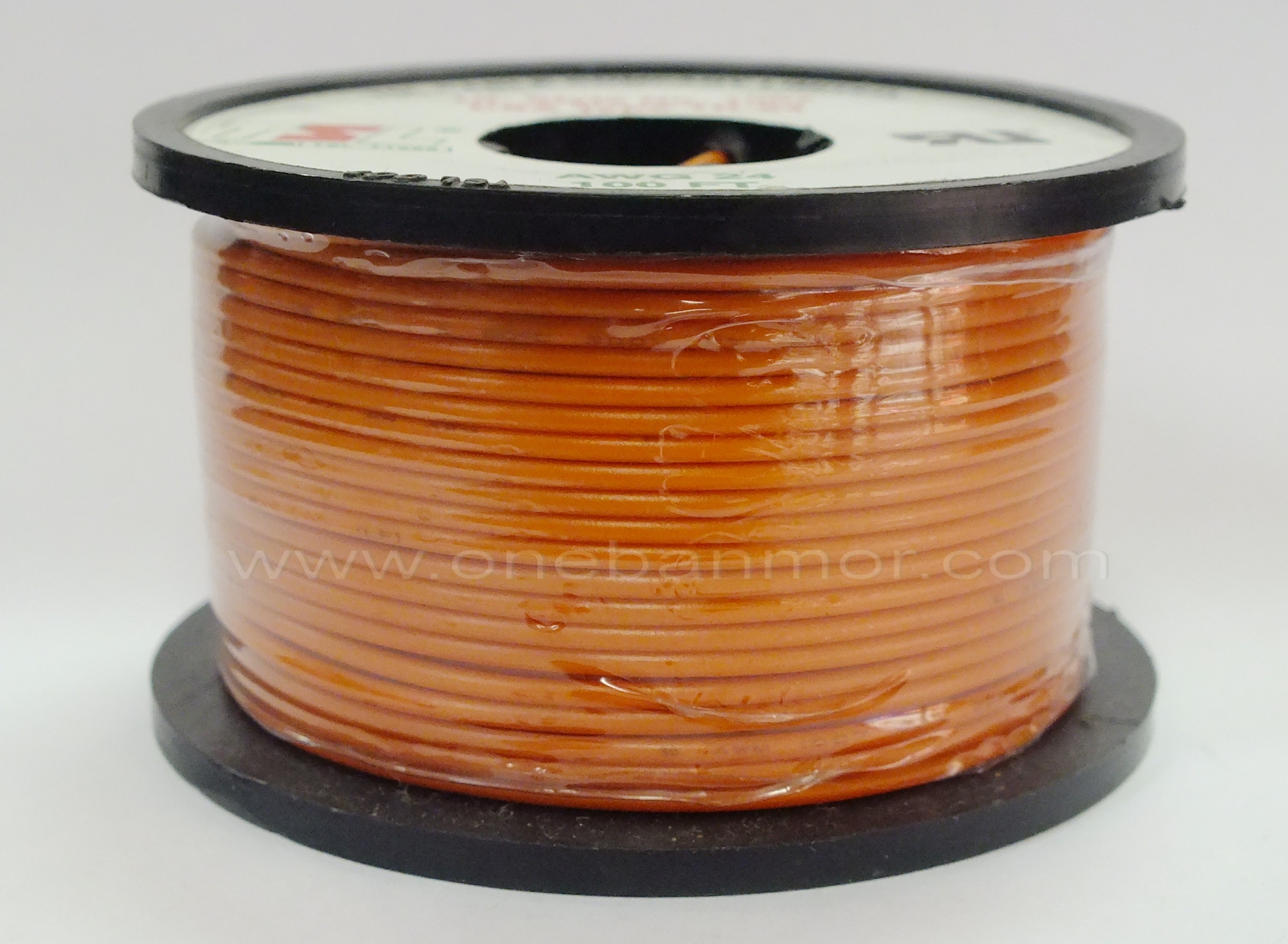 สายไฟคุณภาพดี ขนาด AWG 24 100ฟุต สีส้ม