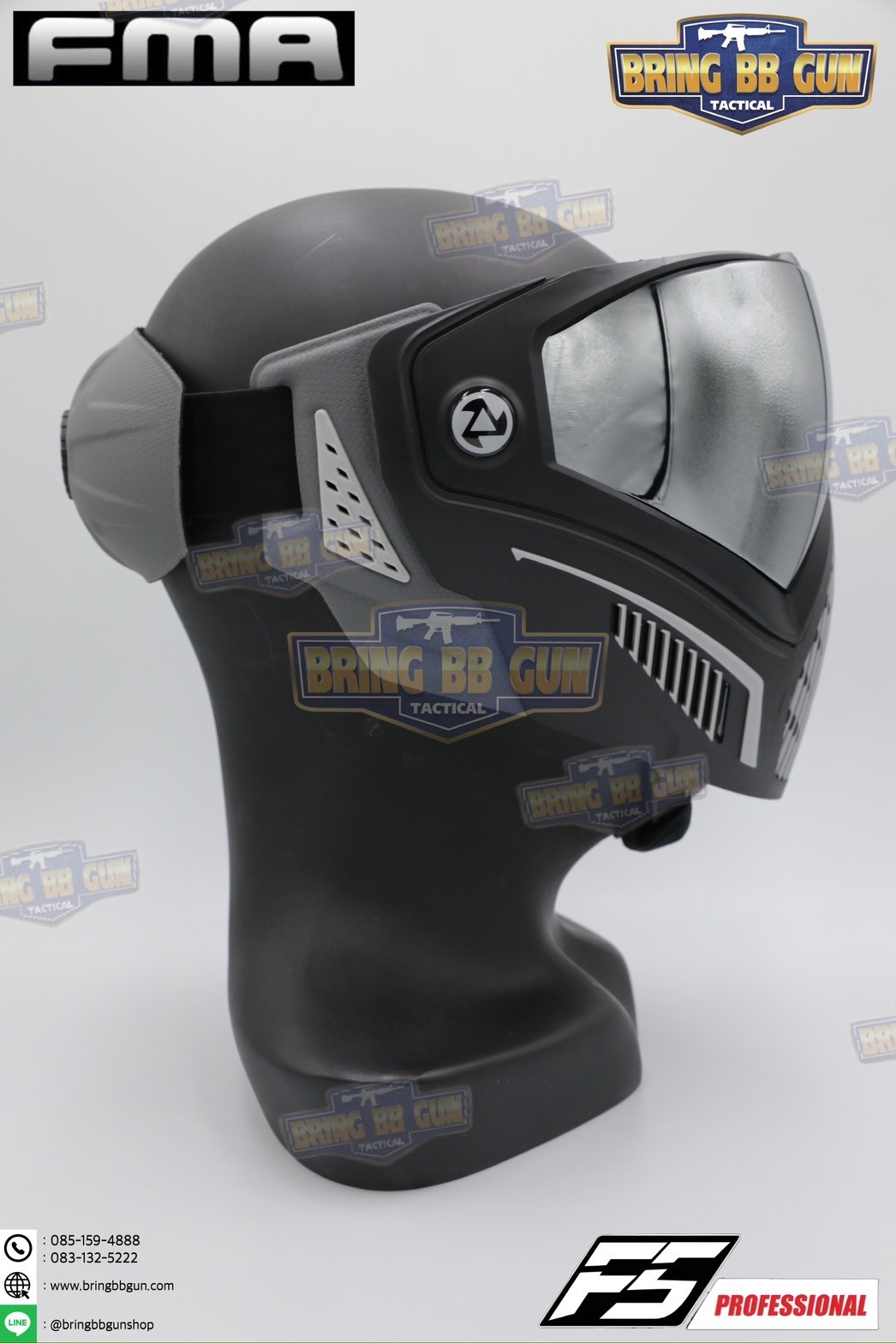 หน้ากาก F5 ยี่ห้อ FMA (FMA F5 STORM GOGGLE MASK) (F5 Professional) (Storm Goggle Mask)