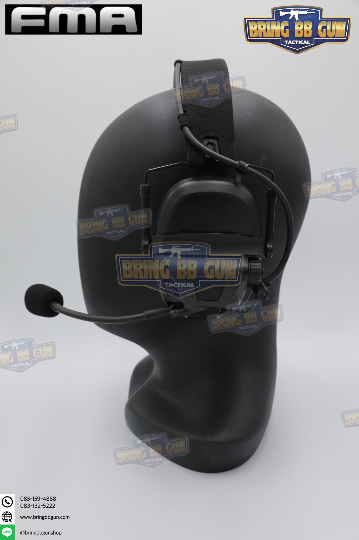 หูฟังสื่อสารตัดเสียงได้ ทรง Ops-Core AMP ยี่ห้อ FMA (FCS AMP tactical communication shooting headset noise reduction) (AMP)