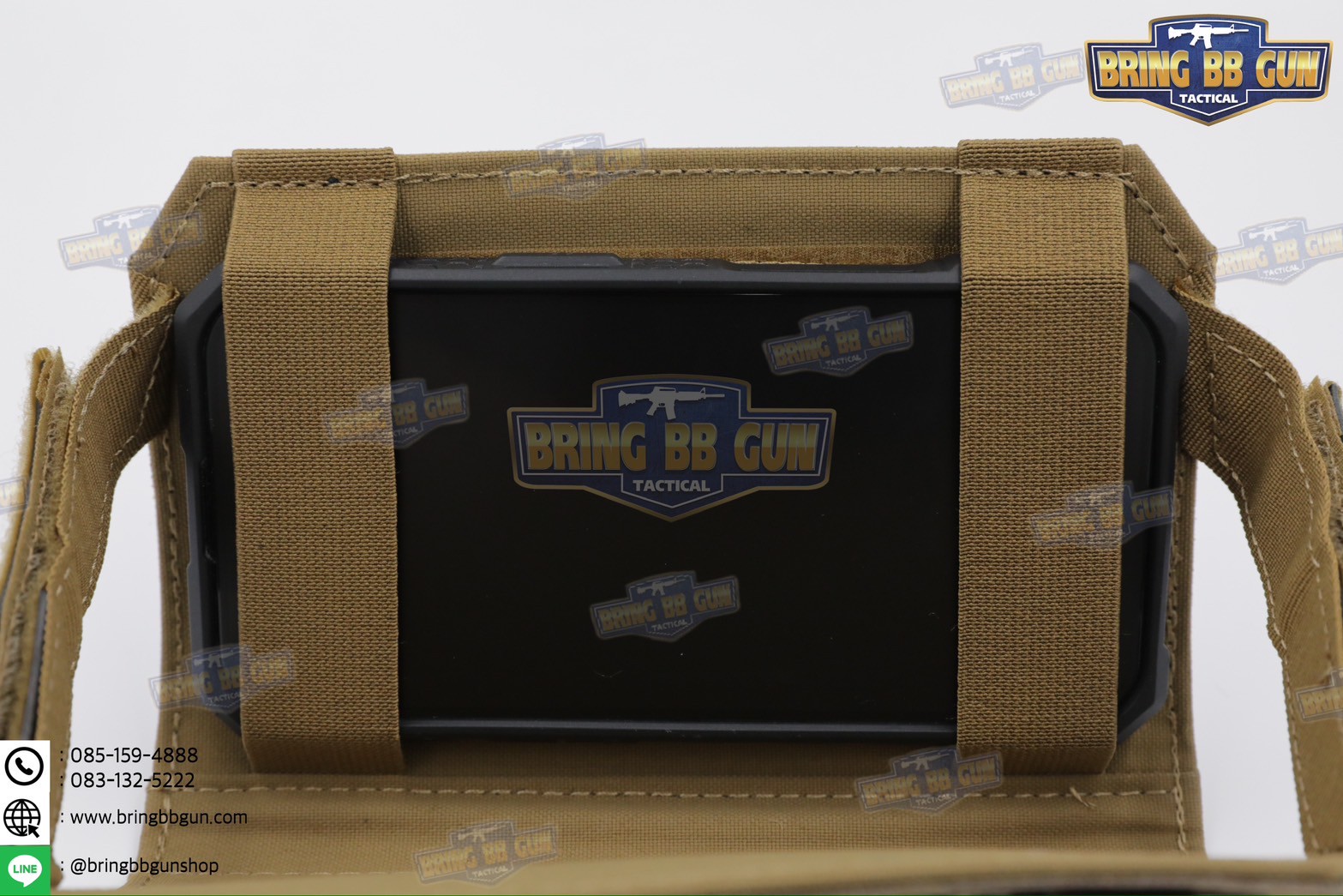 Tactical Phone Pouch เคสโทรศัพท์ติดเสื้อเวส ทรง Admin Pouch (Folded Navigation Board) (Navboard Fliplite Chest Smartphone Mount)