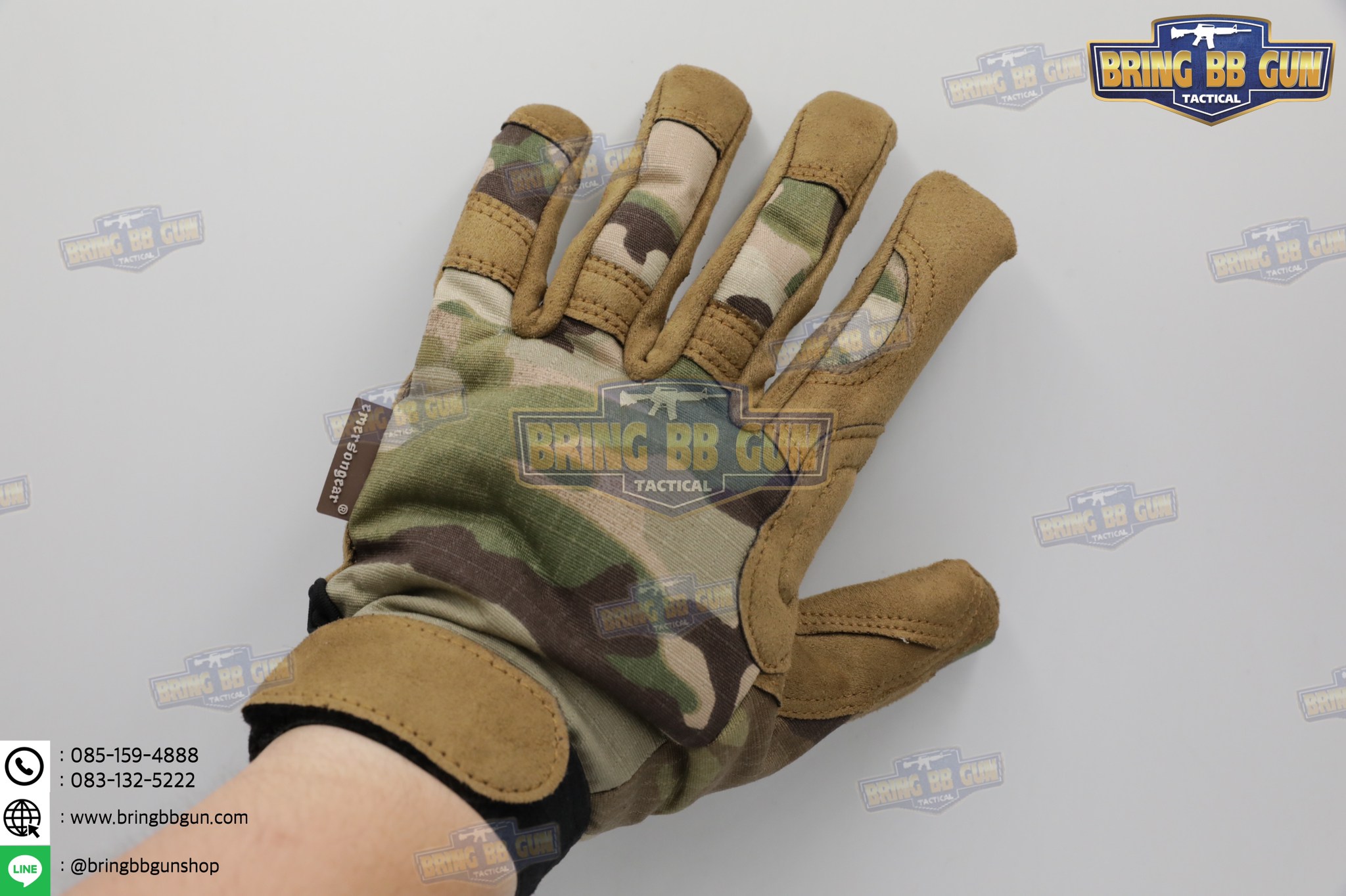 ถุงมือเต็มนิ้ว ยี่ห้อ Emerson รุ่น Tactical Lightweight Camouflage Gloves (Tactical Gloves)