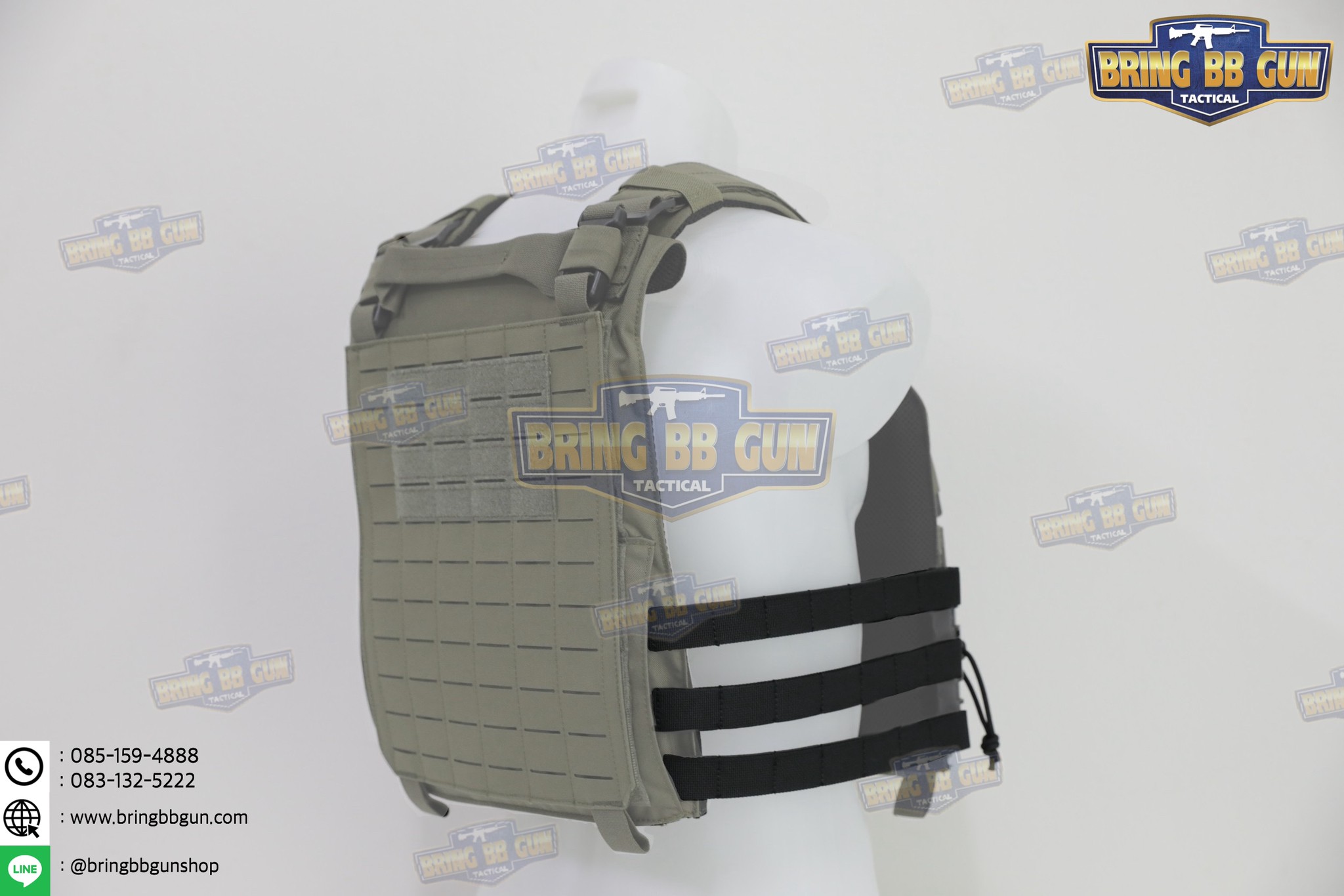 ชุดเซ็ตปลดเสื้อเกราะไว ชุดสายโอบ-ปลดไว (Vest single point quick release Mesh Cummerbund) (Quick Release Cummerbund Set)