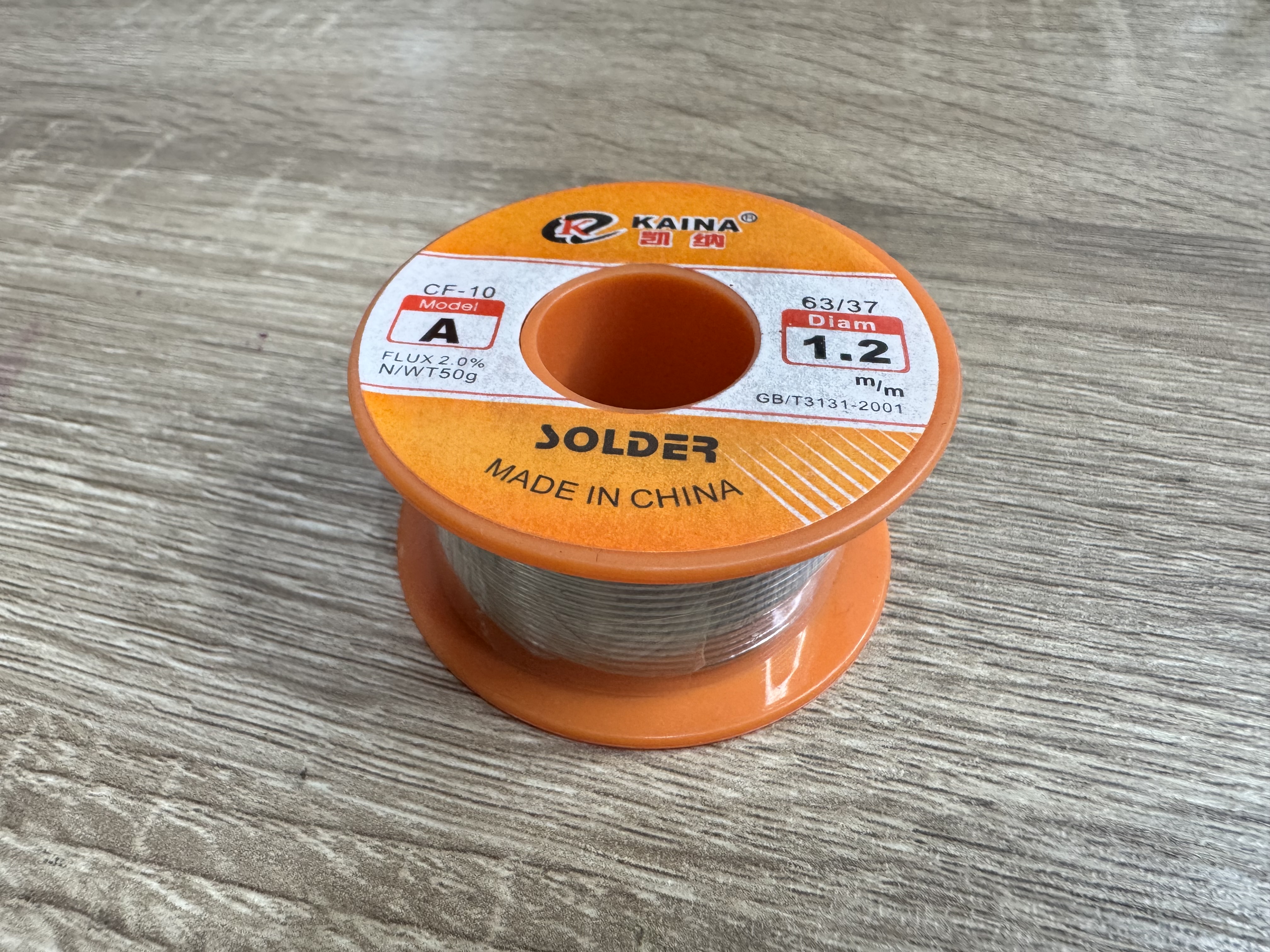 ตะกั่วเชื่อมสายไฟเชื่อมวงจร Solder 1.2 mm. 63/37 FLUX 2.0% ยาว 45FT หนัก 50 กรัม