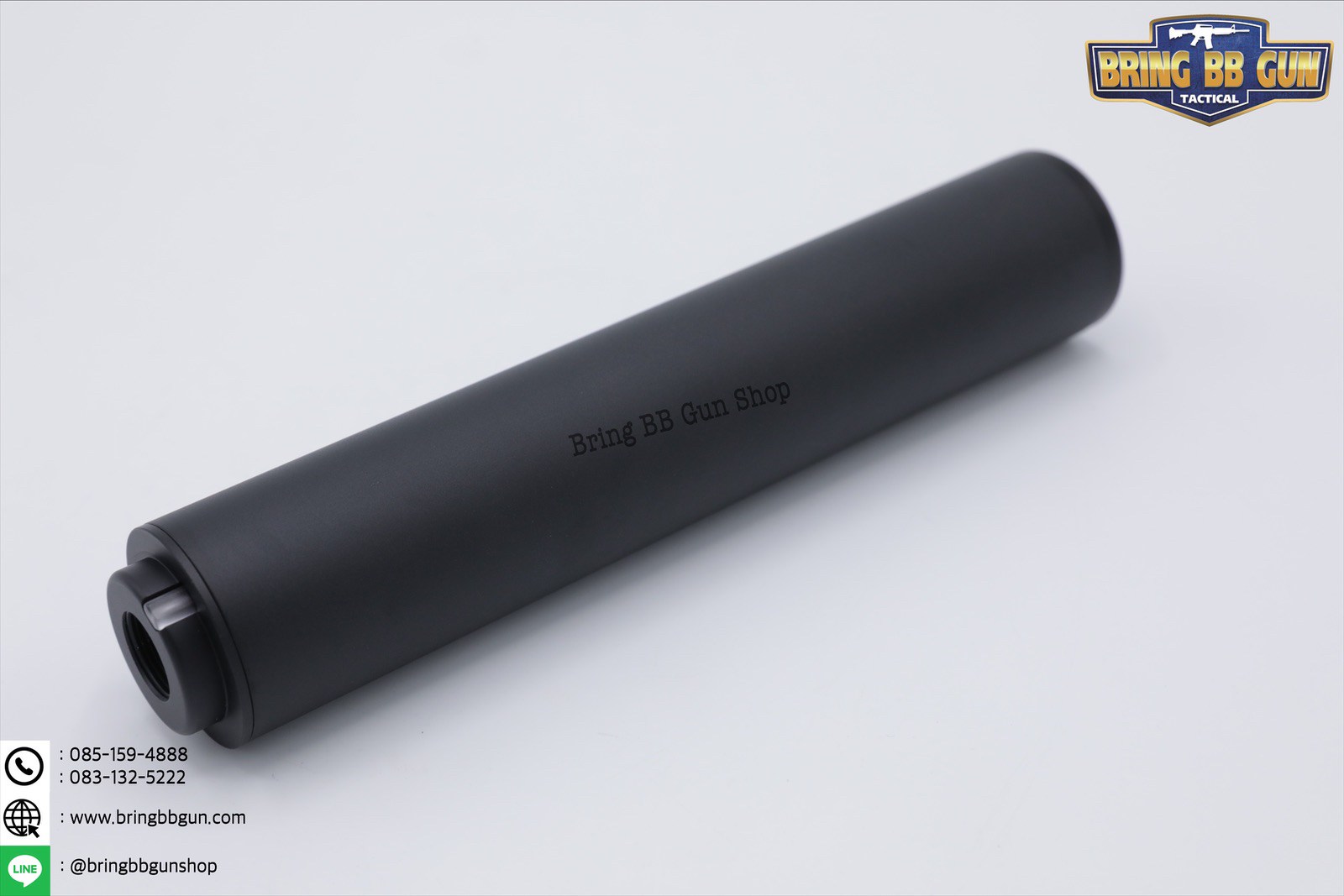 BB Tracer Unit ยี่ห้อ FMA รุ่น 7” (ที่เก็บเสียงสำหรับยิงลูกเรืองแสง) ขนาด : 185* 35mm. น้ำหนัก : 180g.