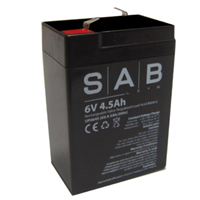 SLA BATTERY UP0645 SAB 6V 4.5AH