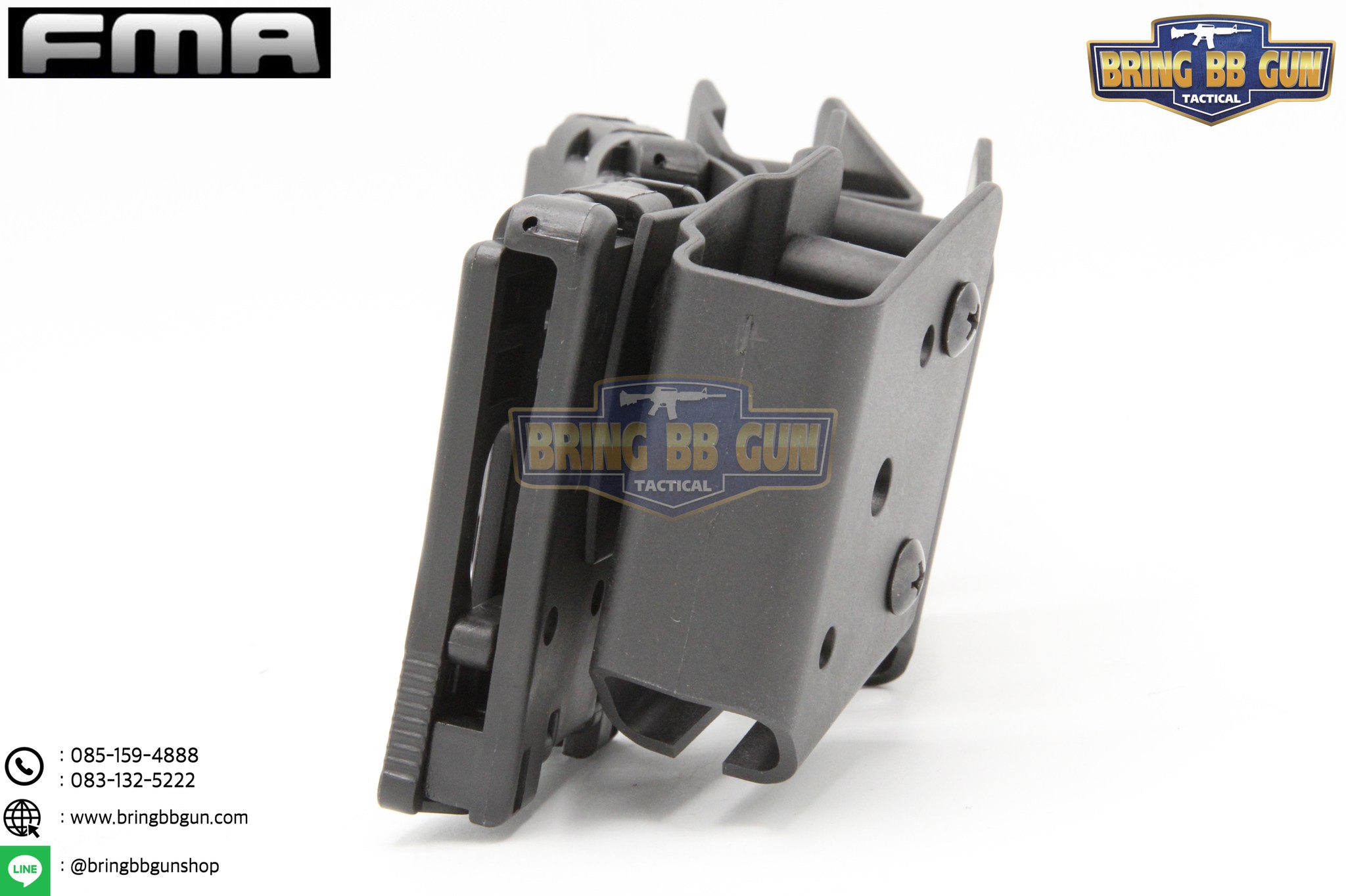 ซองแม็กกาซีนปืนสั้น 9mm.(ซองแม็กกาซีนปืนสั้นสามช่อง) (IPSC pouch for 9mm.) FMA