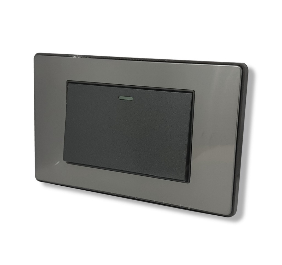 NEW!! หน้ากากกรอบสแตนเลส เต้ารับกราวคู่ ปลั๊กกราวคู่ ชุดปลั๊กไฟ ชุดสวิทซ์ Urban Series