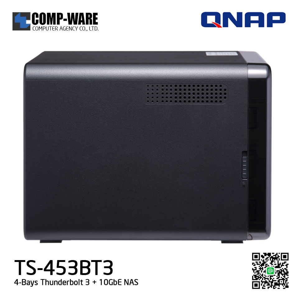 QNAP NAS (4-Bay) TS-453BT3 (8GB RAM) Thunderbolt 3 + 10GbE NAS