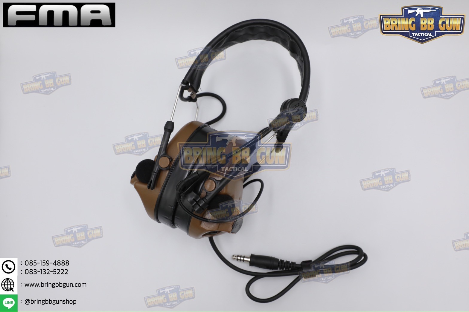 หูฟังสื่อสารตัดเสียงได้ ทรง Comtac III ยี่ห้อ FMA (Peltor ComTac III Tactical Advanced Combat Headset) (tactical communication shooting headset noise reduction) (Comtac III)