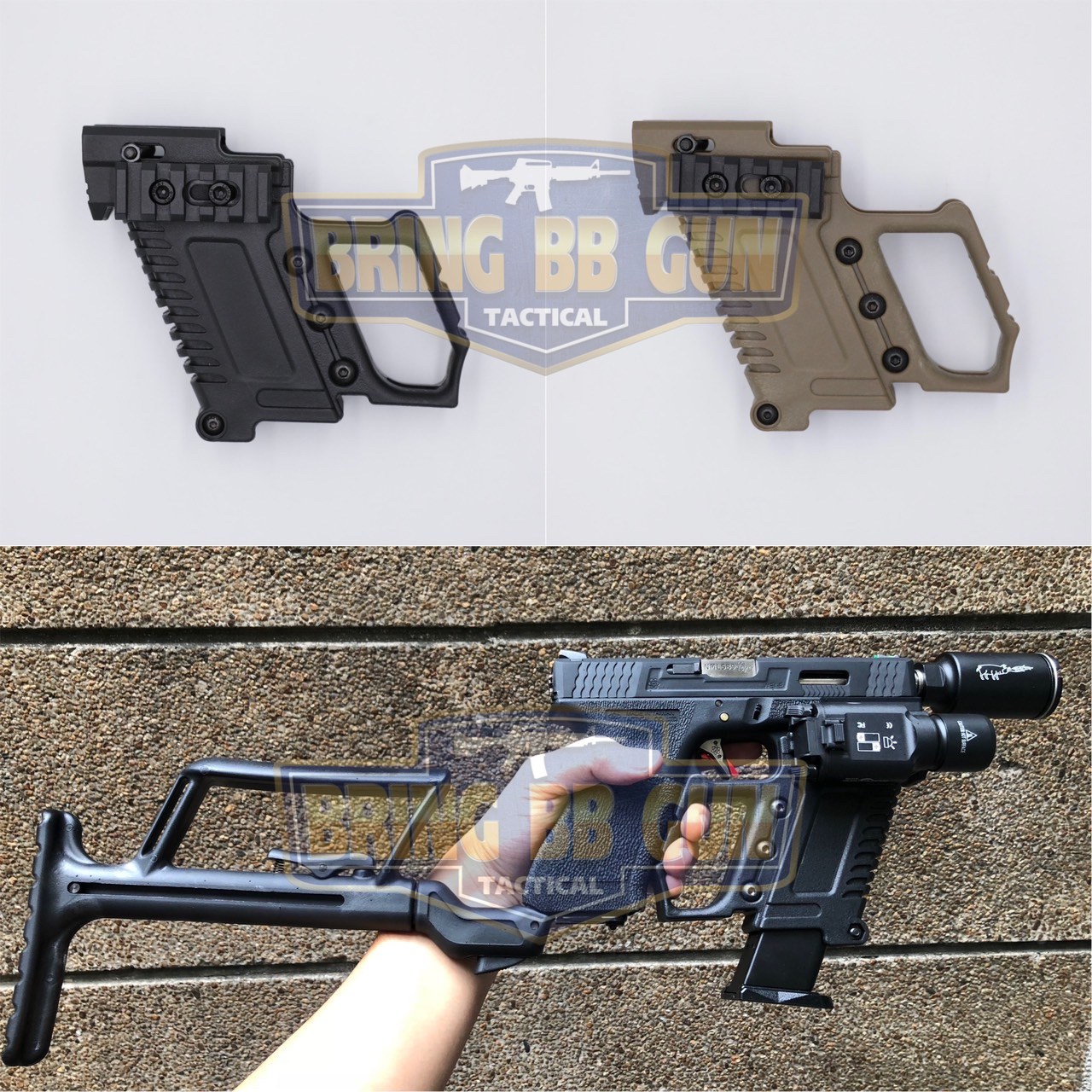 กริ๊ปมือหน้าปืน Glock ทรง Kriss