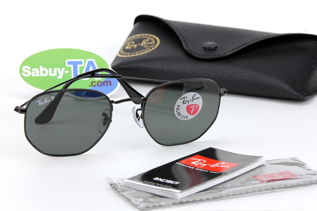 RayBan Hexagonal Flat Lens RB3548N 002/58 Polarized Lens