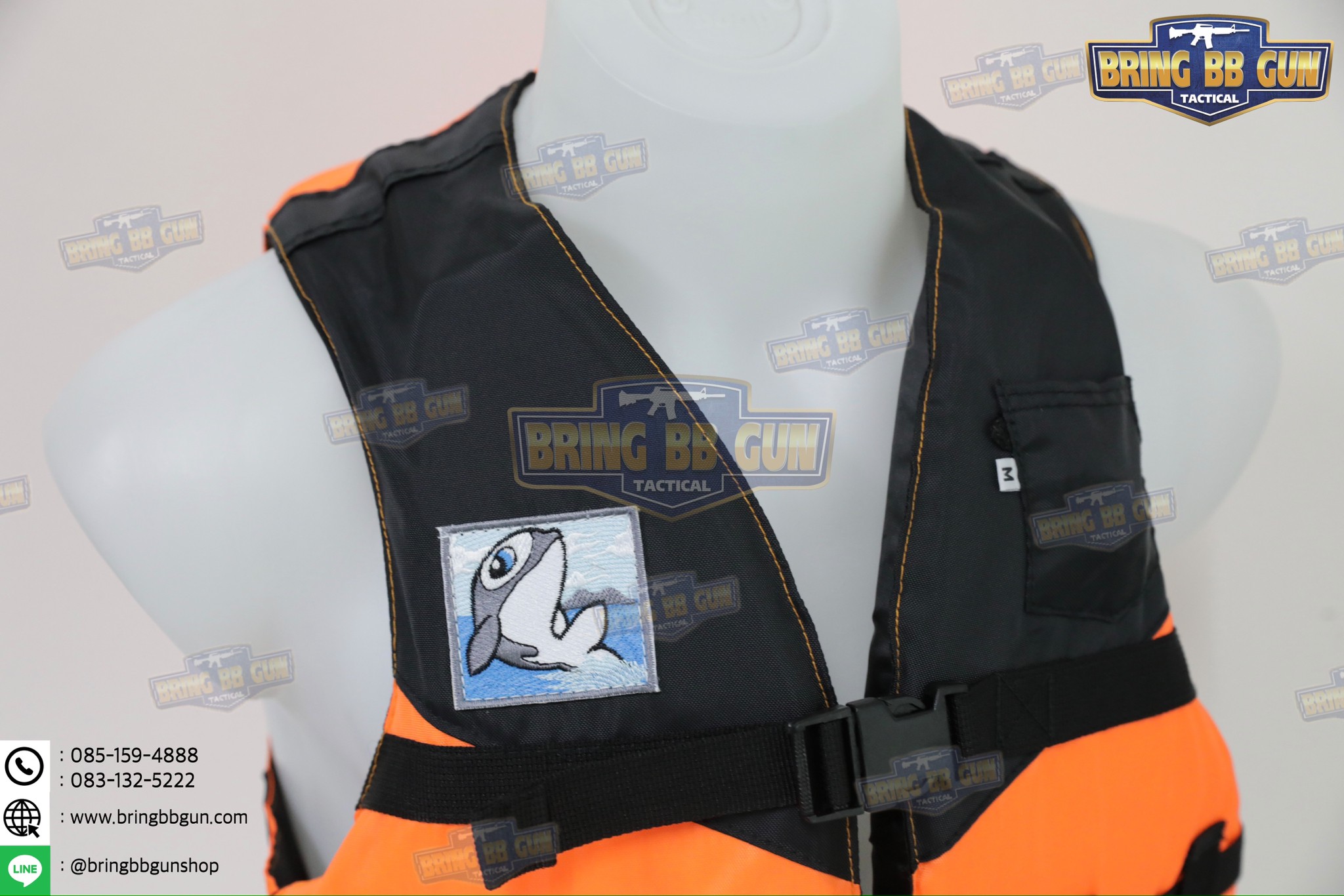 เสื้อชูชีพ ยี่ห้อ ปลาโลมา (เสื้อพยุงตัว) (เสื้อชูชีพ อุปกรณ์ช่วยชีวิต) (Life Jacket) (Life Vest)