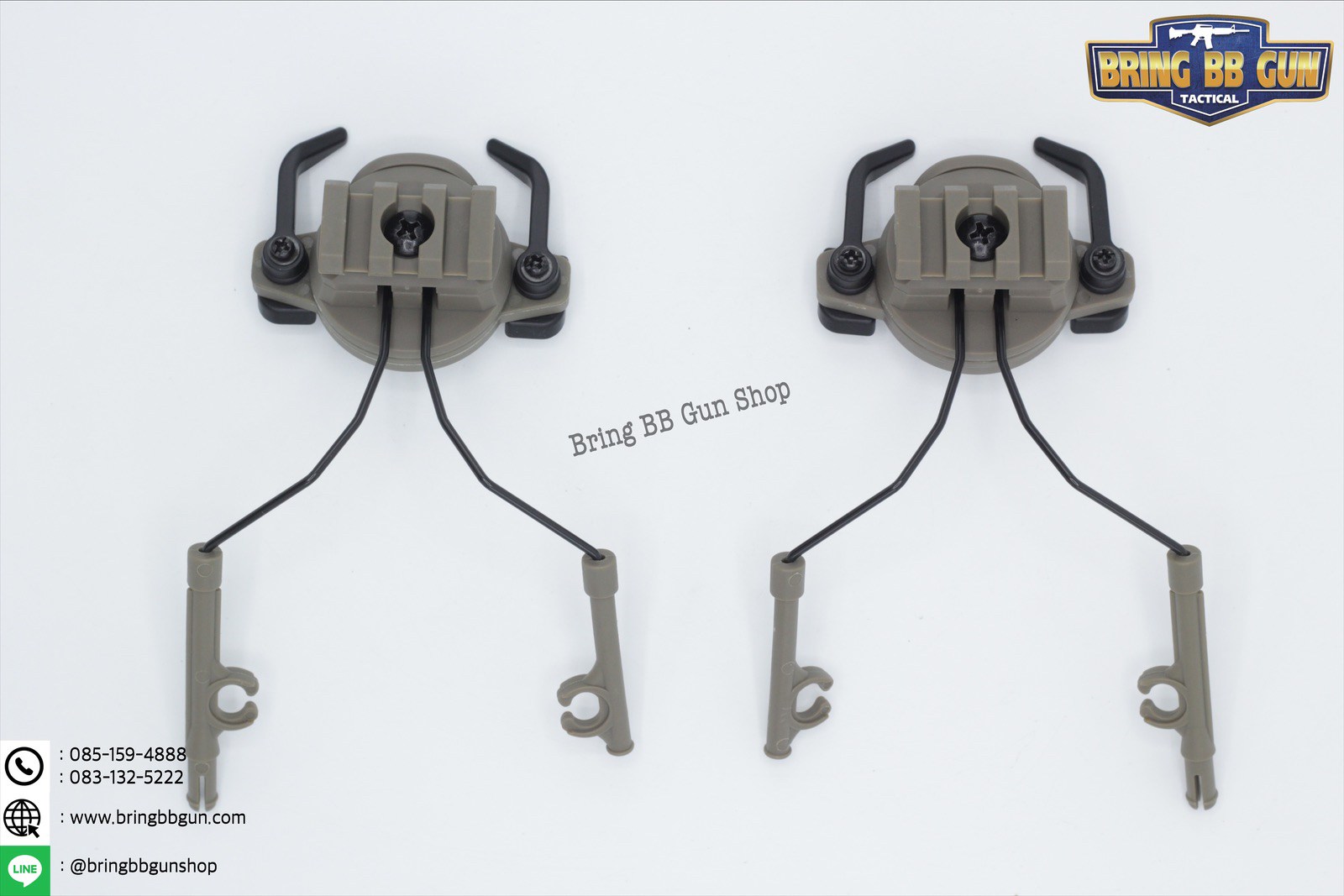 OX Horn Headset Bracket (อแดปเตอร์ขาจับหูฟังใส่รางข้างหมวกฟาส)
