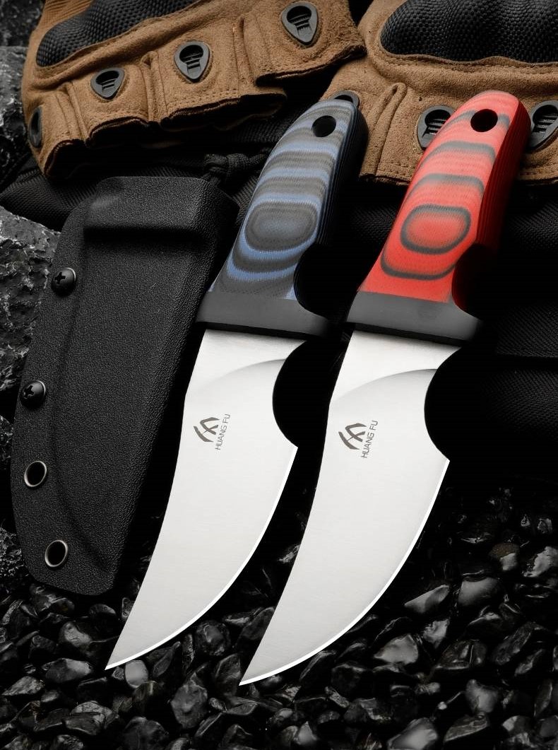 มีดใบตายด้าม G10 ลายลามิเนต(ใบเฉียบทั้งเล่ม) MADDOG มีดใบตายที่มีความจัดจ้านของด้ามจับ ที่สีสันสะดุดตา โดดเด่นด้วยด้ามจับที่ทำจากวัสดุ G10 ลามิเนต เต็มด้ามจับ ประกบกับกั่นมือเป็นชิ้นเดียว