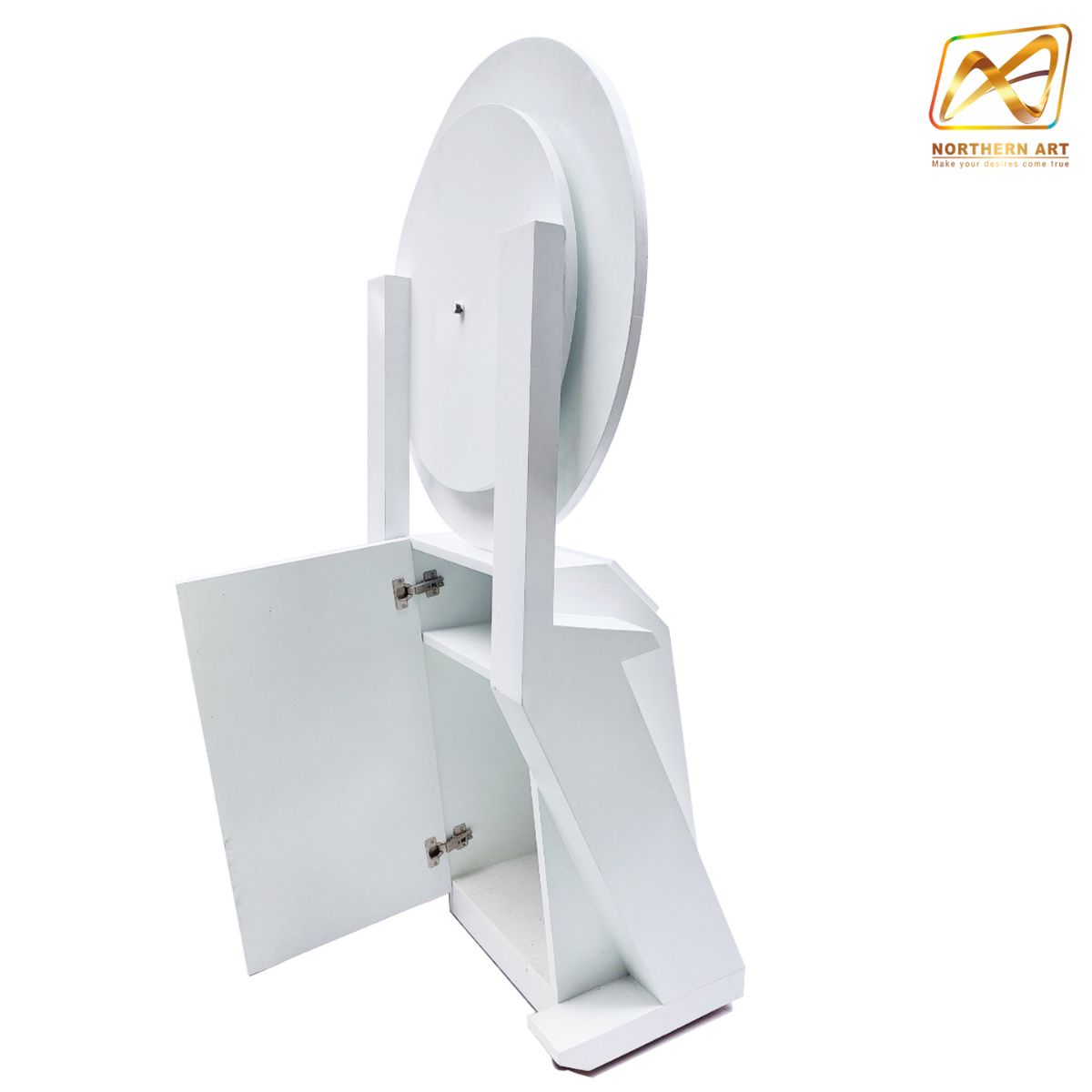 เช่าเกมส์วงล้อไม้ตั้งพื้น แบบหมุน ขนาดวงล้อ 80 ซม. สูง 161 ซม. พร้อมล้อเลื่อน มีตู้เก็บของ