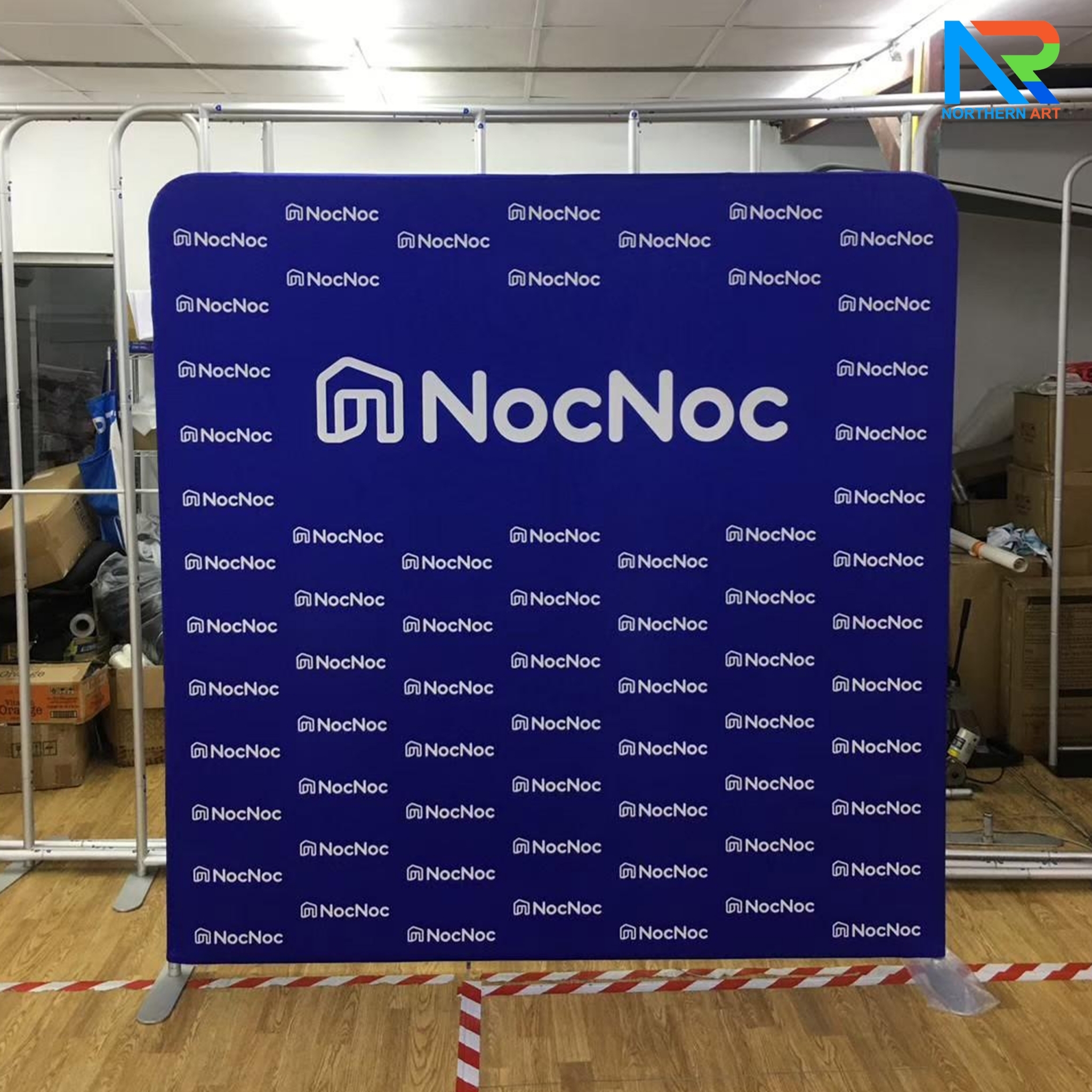 แบคดรอบผ้า Fabric Backdrop รุ่นตรง ขนาด (H)200 x (W)120-1000 cm. โครงอะลูมิเนียม ถอดประกอบได้ แถมฟรี! กระเป๋าใส่อุปกรณ์ 1 ใบ