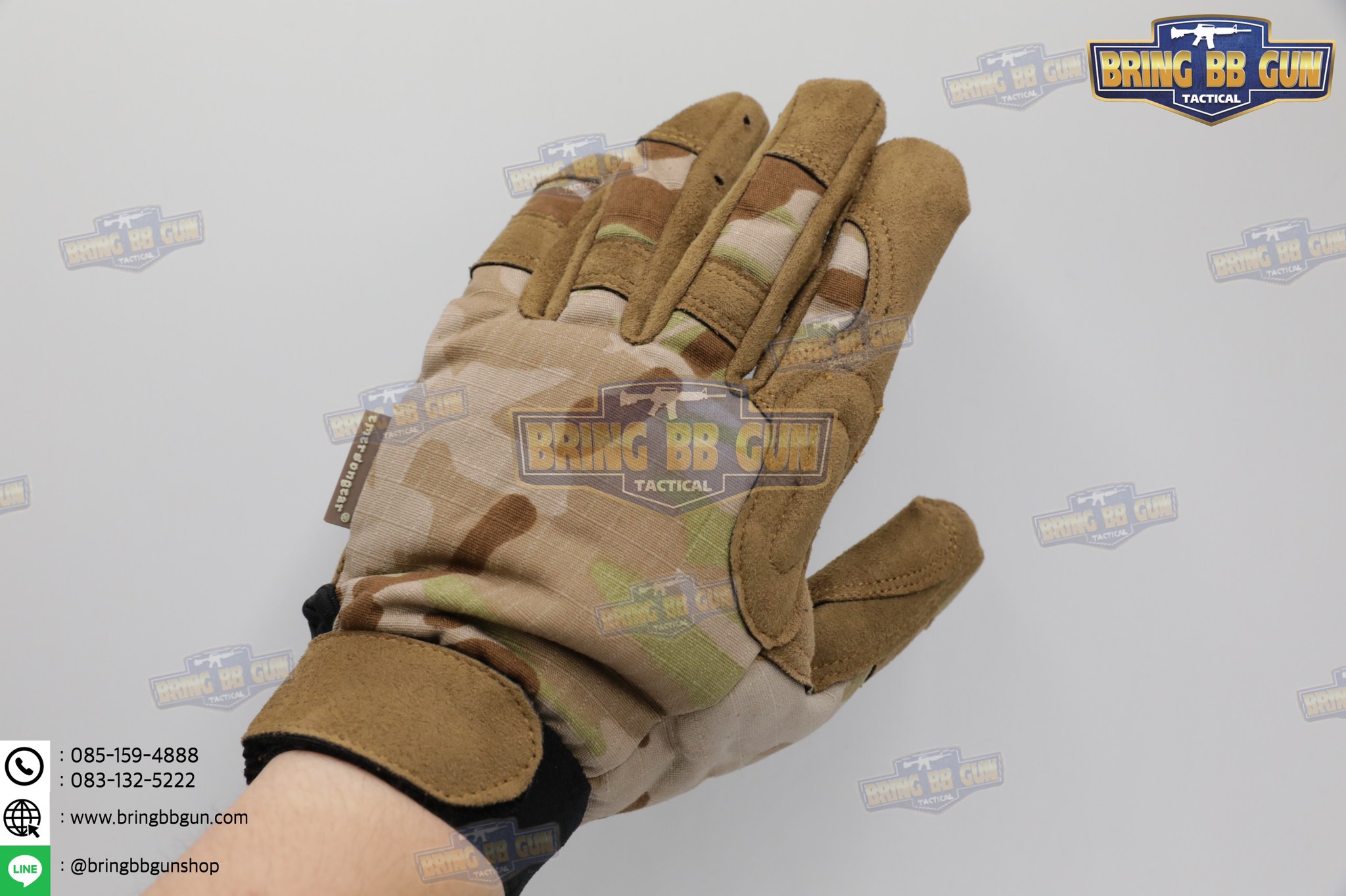 ถุงมือเต็มนิ้ว ยี่ห้อ Emerson รุ่น Tactical Lightweight Camouflage Gloves (Tactical Gloves)