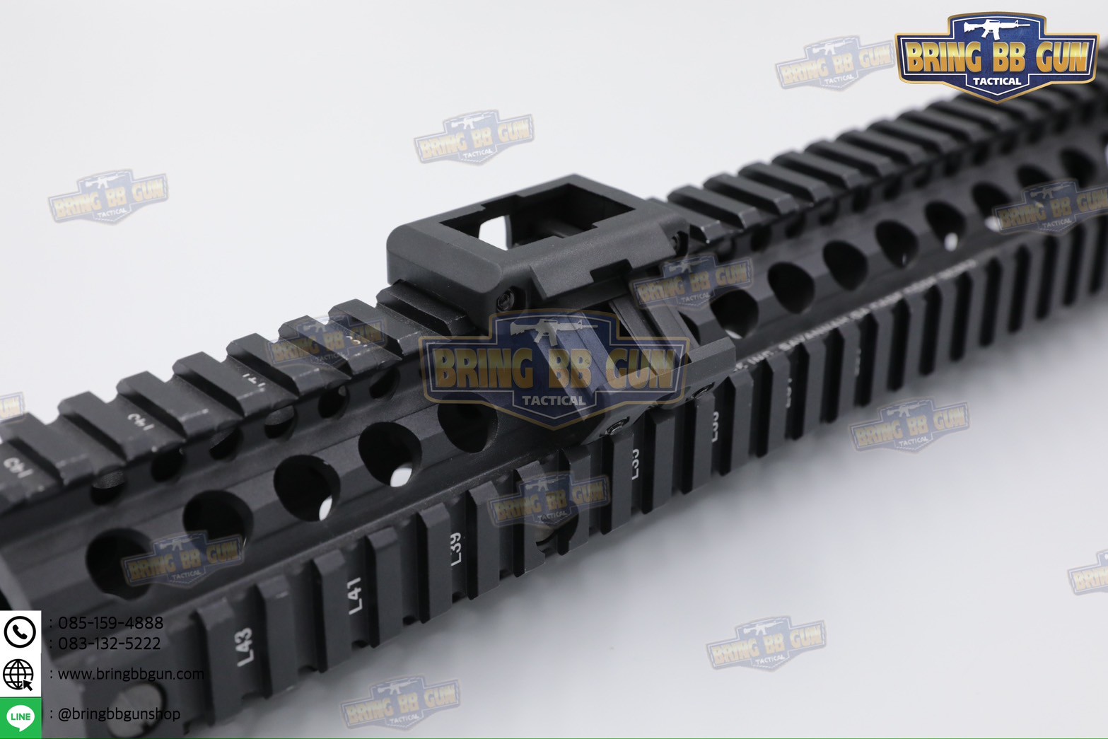 เคสสวิตซ์หางหนูแบบคู่ จับราง Picatinny (เอียง45องศา) (เคสสวิตซ์หางหนู2ทาง) (Dual Picatinny Offset for Modbutton Lite)