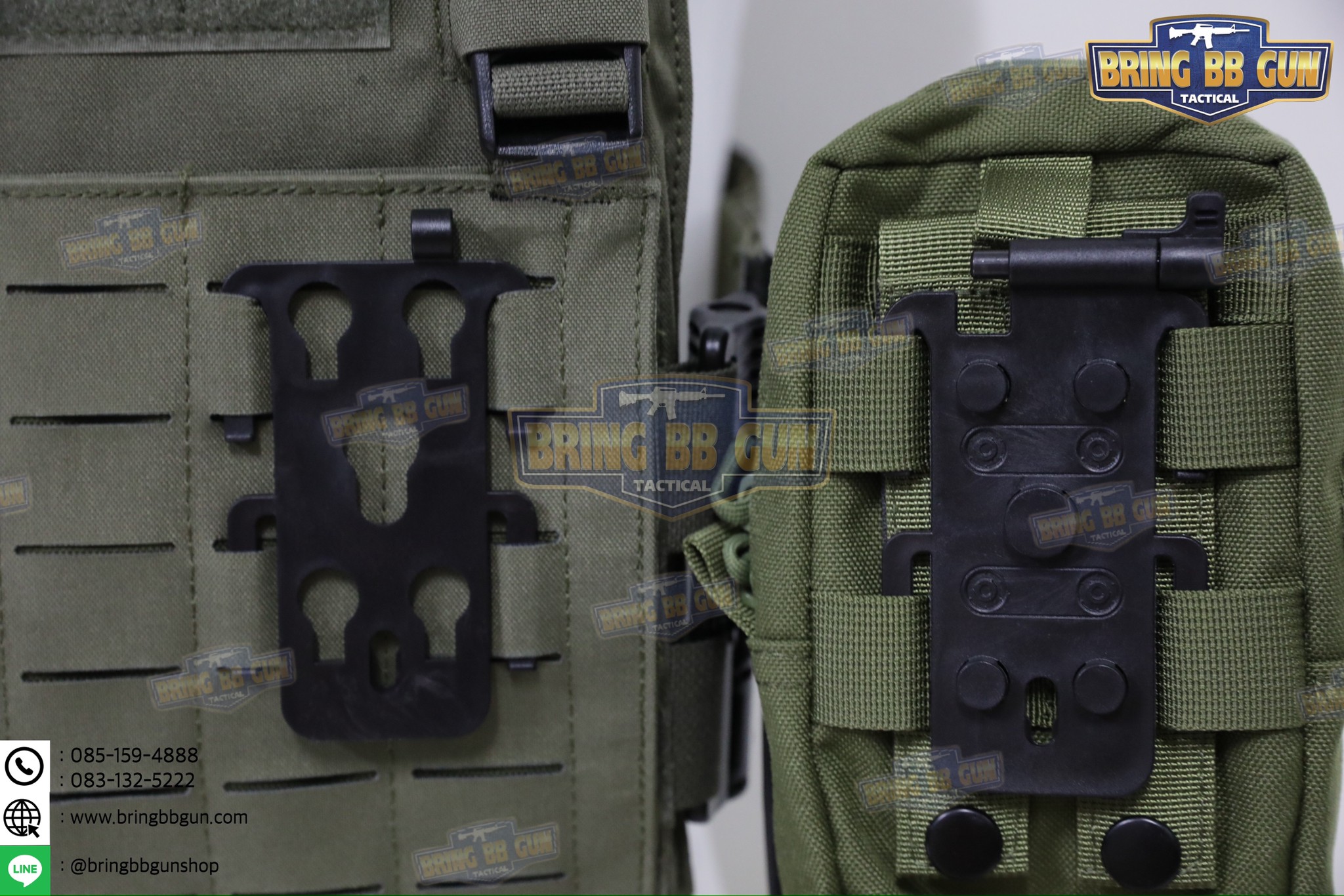 Adapter Molle ปลดไว (ตัวปลดไวสำหรับ Molle) Orpaz Modular System OMS Inserts & Receivers OMS MOLLE Inserts & Receiver Attachment Belt Loop Hunting Vest Magazine Pouch Connection Quick