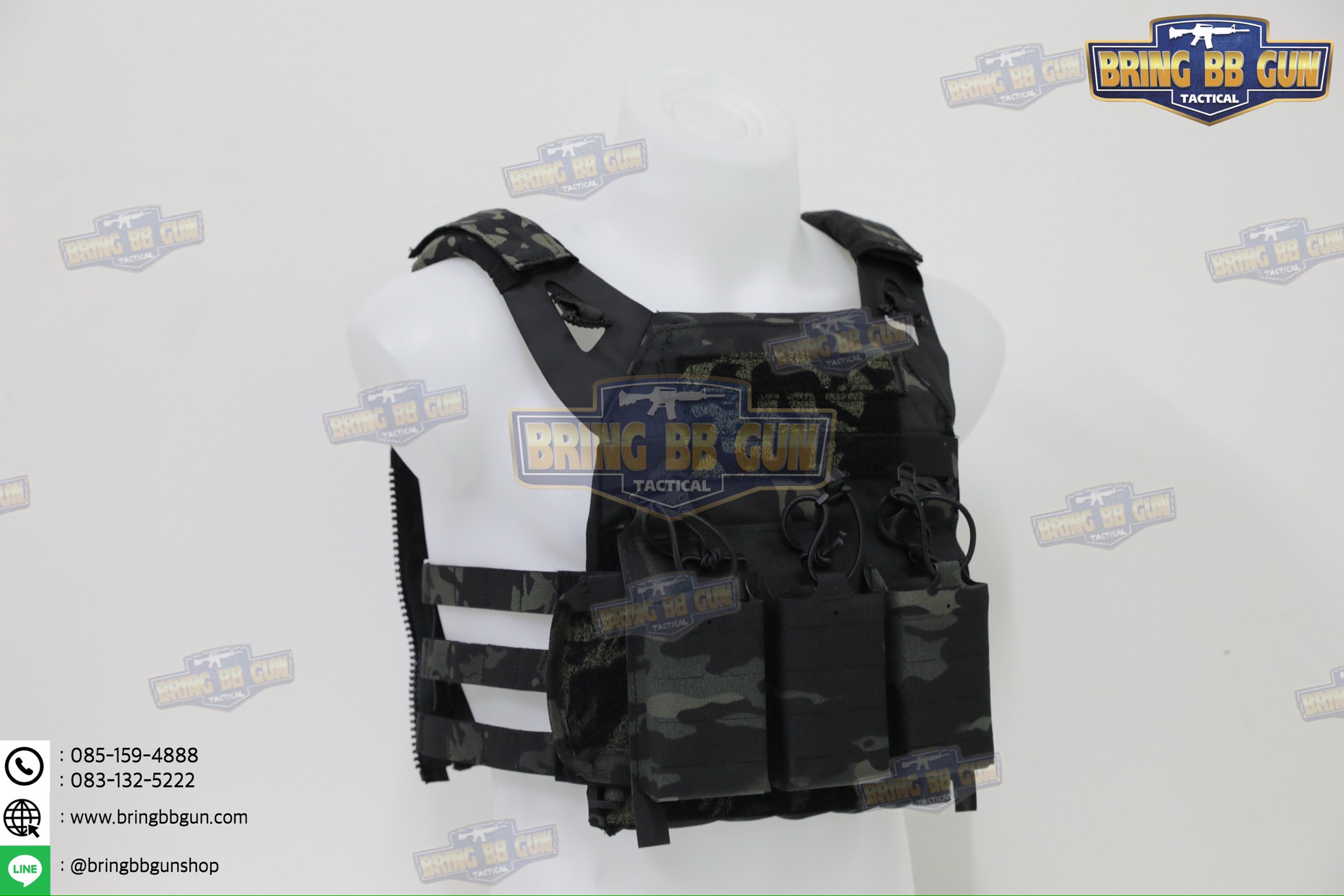 เสื้อเวส JPC 2.4 (เสื้อเวส JPC 2.0 + เพ้าแม็กกาซีน KTAR (5.56 แบบ3ช่อง)) (JPC 2.4 Plate Carrier) (JPC 2.0 + KTAR Front Flap)