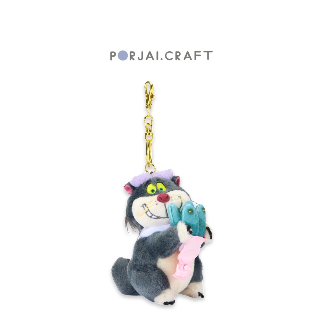 พวงกุญแจแมว Disney Lucifer Cat Keychain