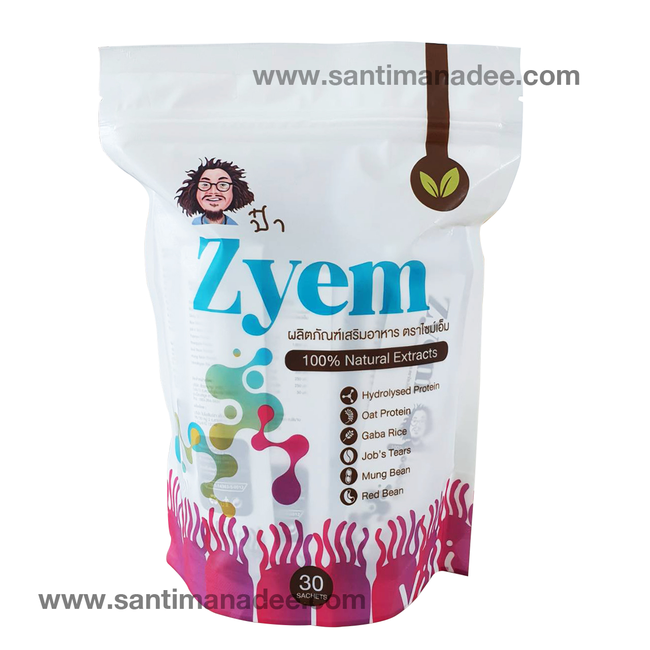 Zyem ไซม์เอ็ม หมอสันติ หมอนอกกะลา santimanadee สันติมานะดี เอนไซม์ (Enzyme) ช่วยในการย่อยอาหารและดูดสารอาหาร