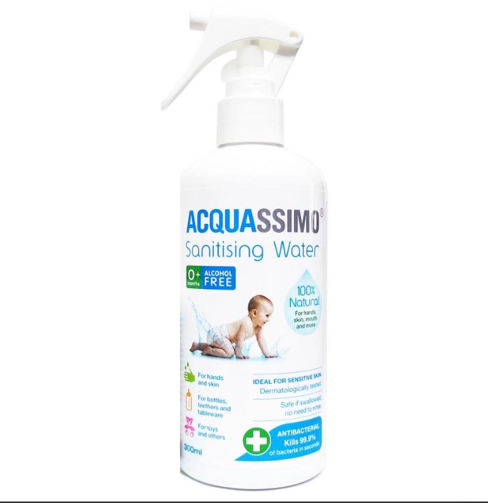 สเปรย์น้ำฆ่าเชื้อโรค Acquassimo ขนาด 300 ml สำหรับเด็กอ่อน