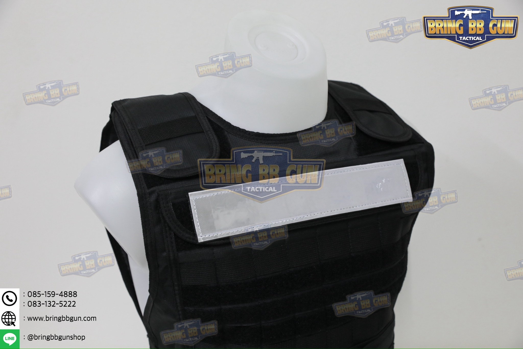 เสื้อเกราะ (หนา-นิ่ม) เกราะอ่อน มีแถบสะท้อนแสงหน้า-หลัง