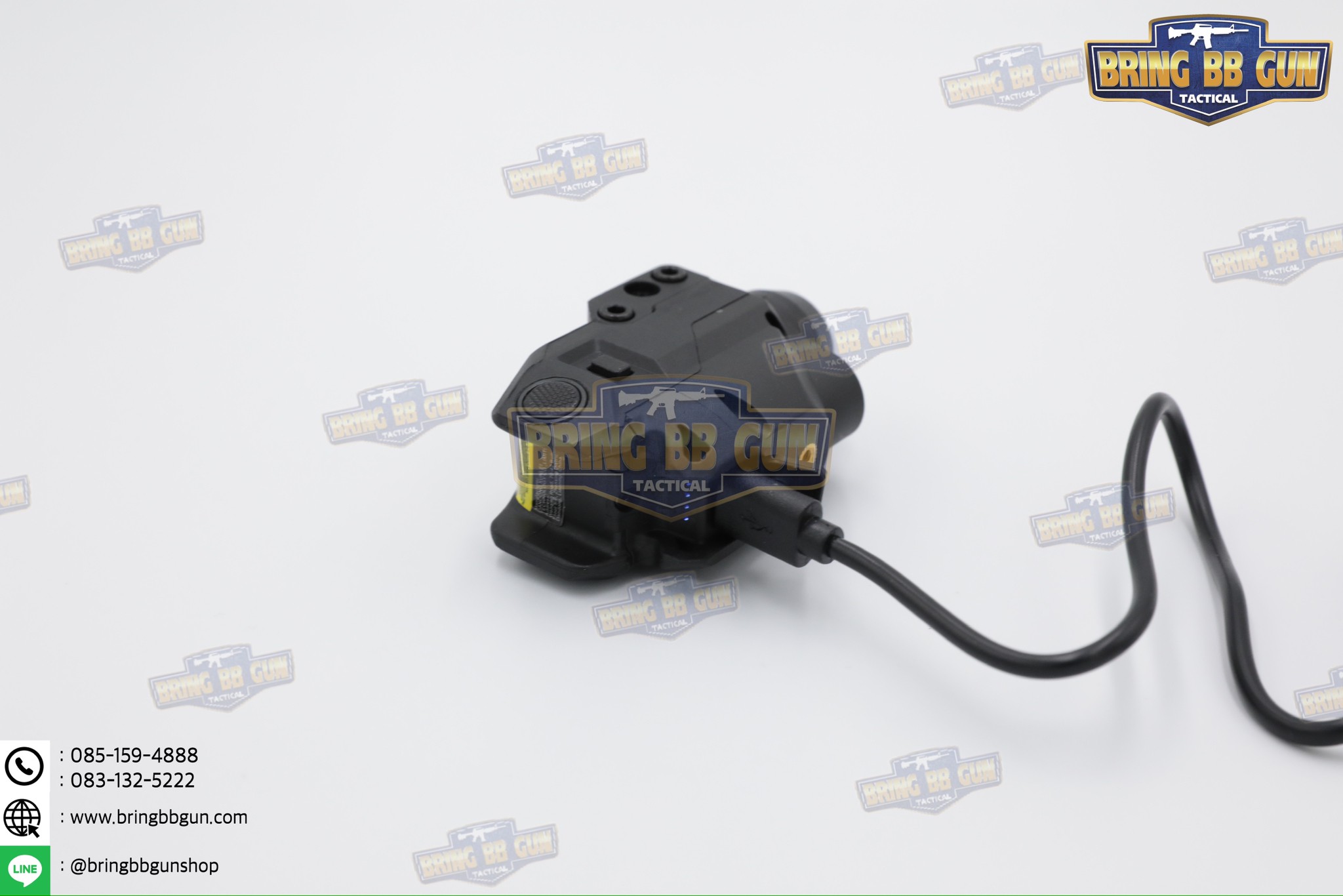 ไฟฉายและเลเซอร์ ติดปืน รุ่น B106 หัวชาร์จไฟ USB Type-C