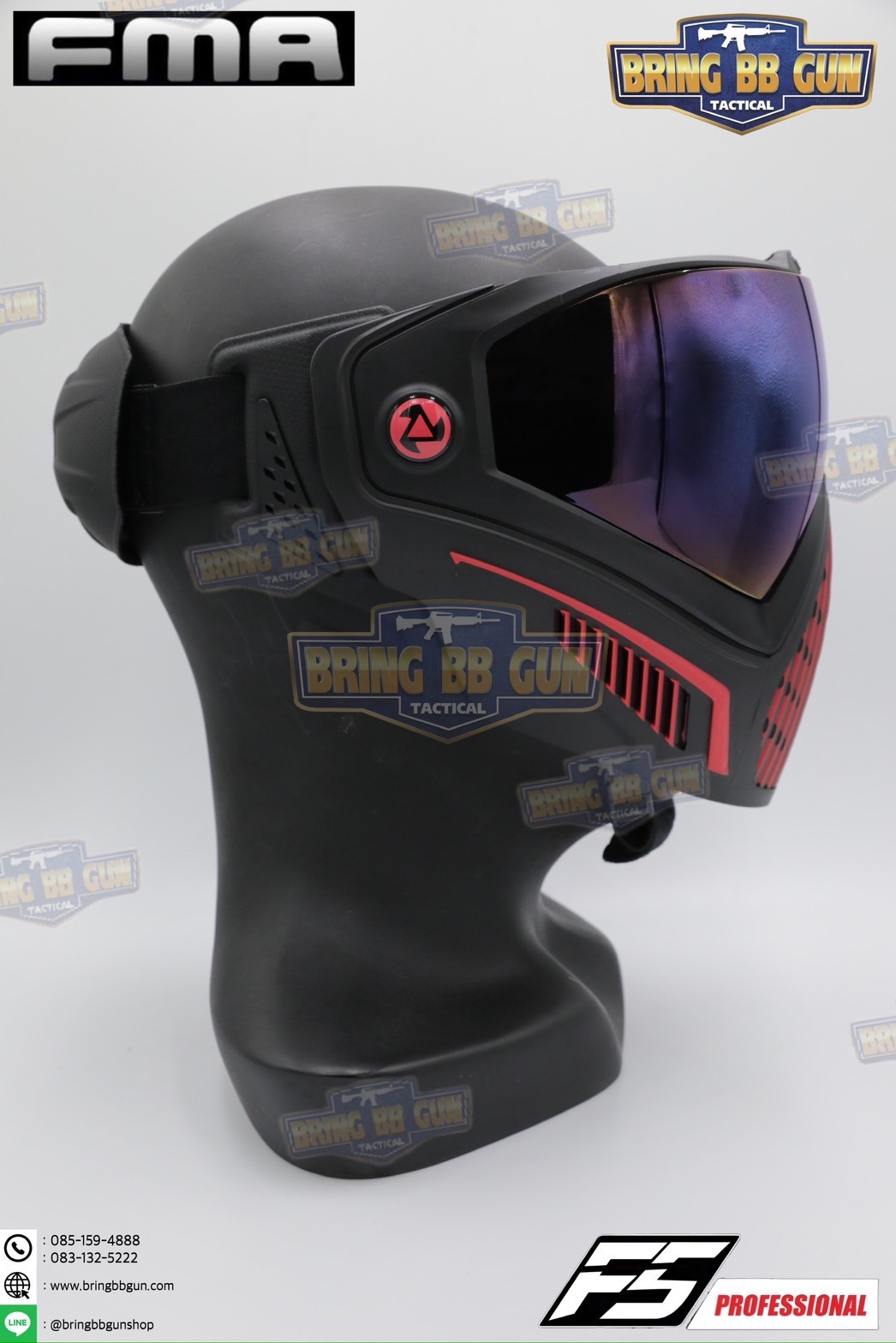 หน้ากาก F5 ยี่ห้อ FMA (FMA F5 STORM GOGGLE MASK) (F5 Professional) (Storm Goggle Mask)
