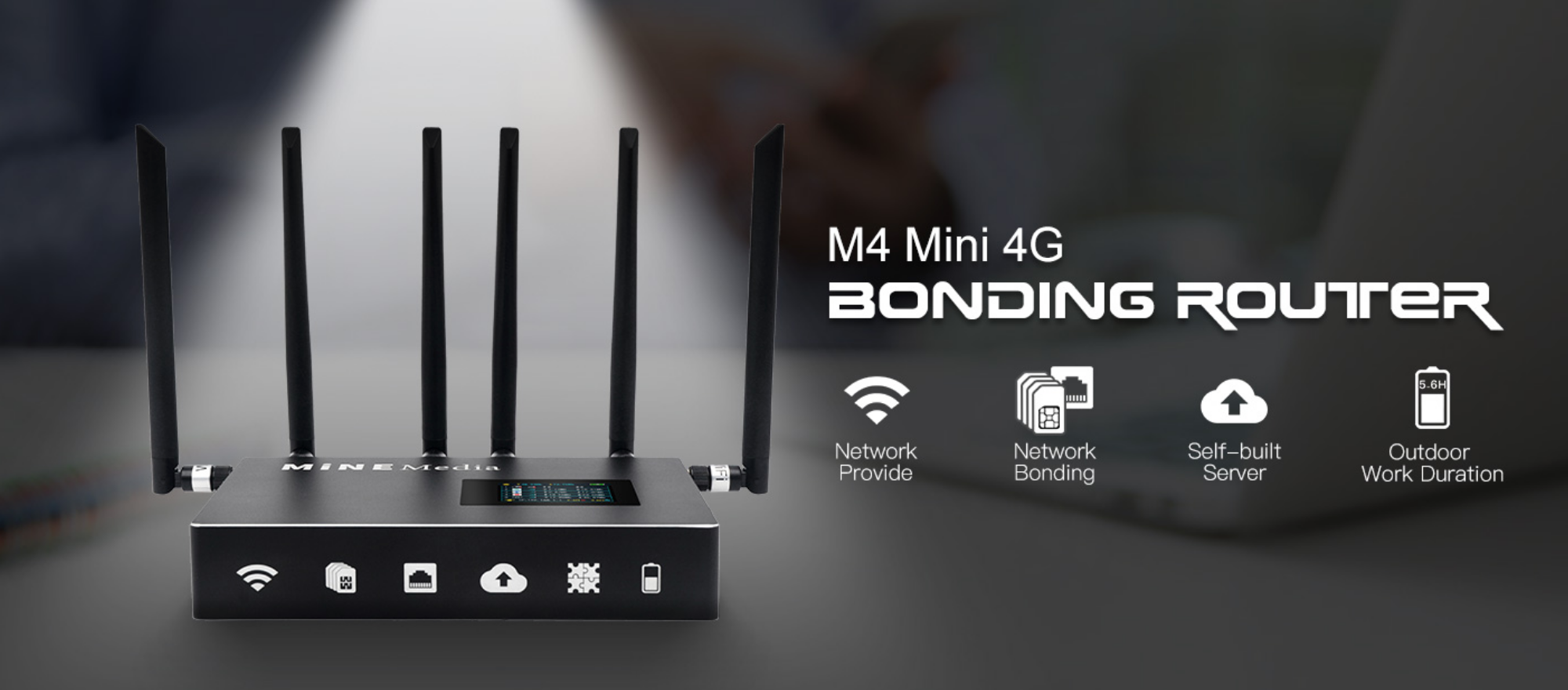 Mine Media M4 Mini 4G Bonding Router