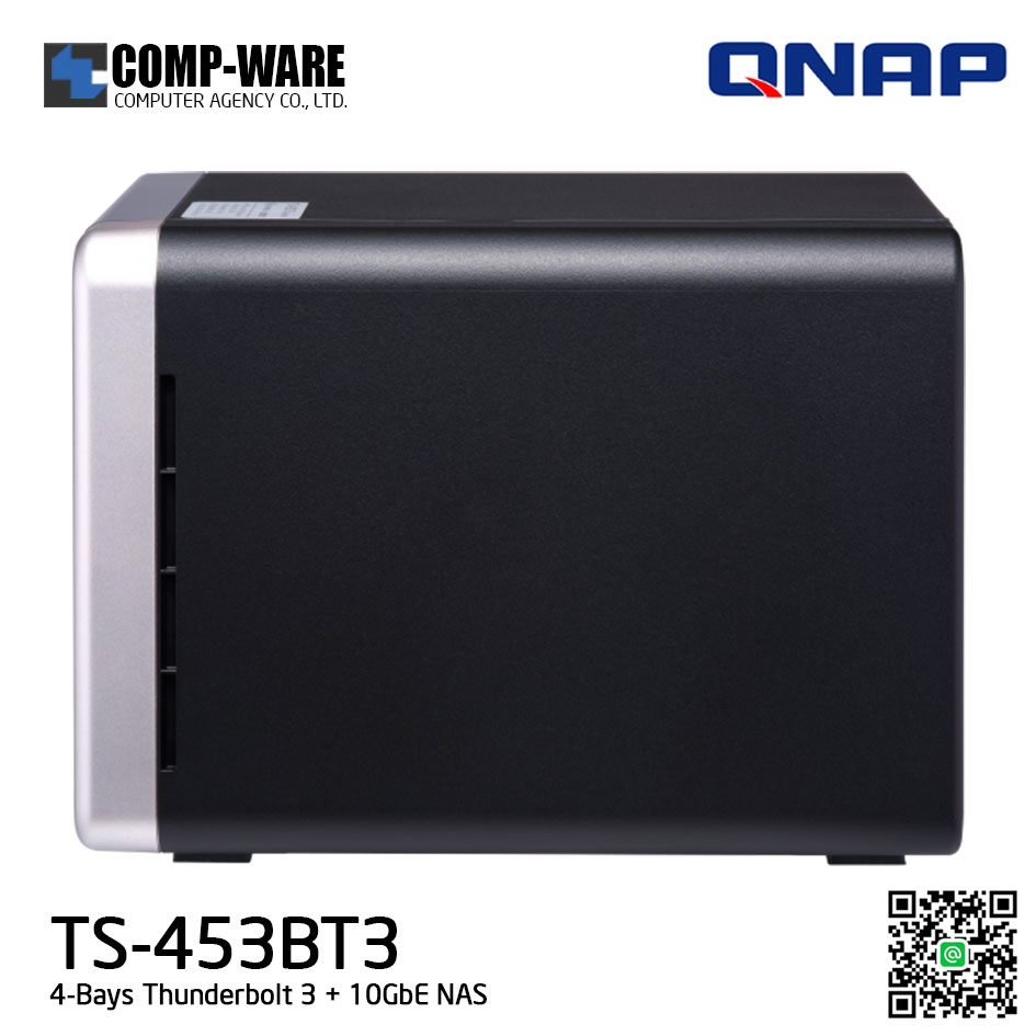 QNAP NAS (4-Bay) TS-453BT3 (8GB RAM) Thunderbolt 3 + 10GbE NAS