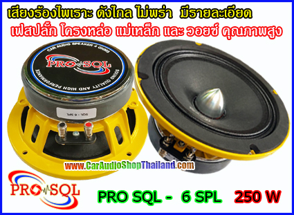 ลำโพงเสียงกลาง 6.5 นิ้ว โครงหล่อ PRO SQL 6 SPL