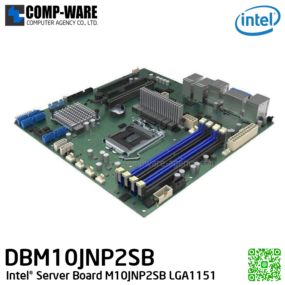 Intel Server Board M10JNP2SB C246 Chipset (1-CPU) LGA1151 (for CPU Xeon E Series) uATX - DBM10JNP2SB