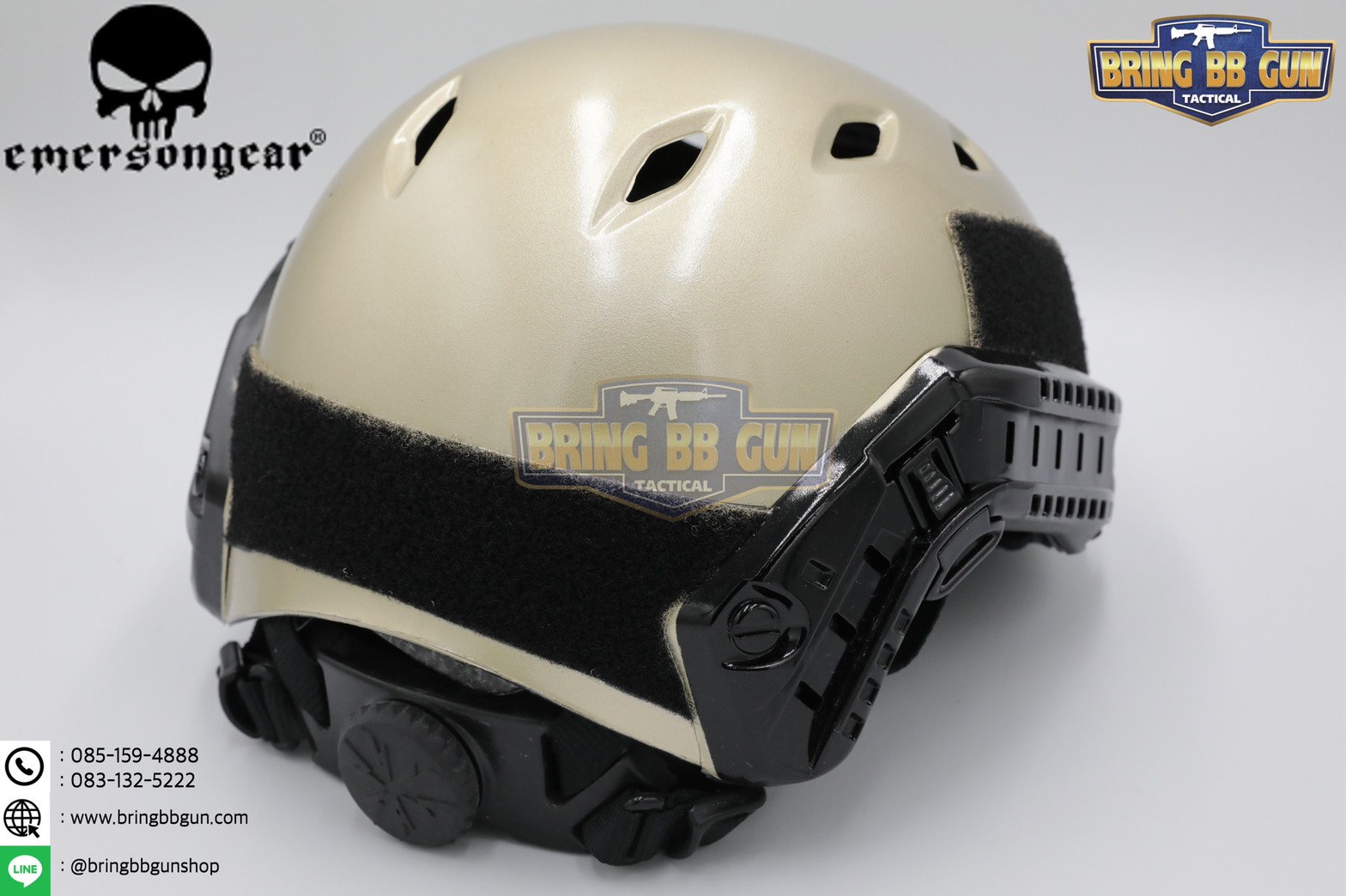 หมวกฟาส ยี่ห้อ Emerson รุ่นปรับท้ายทอยได้ (Fast Helmet BJ Type) สีทอง-ดำ
