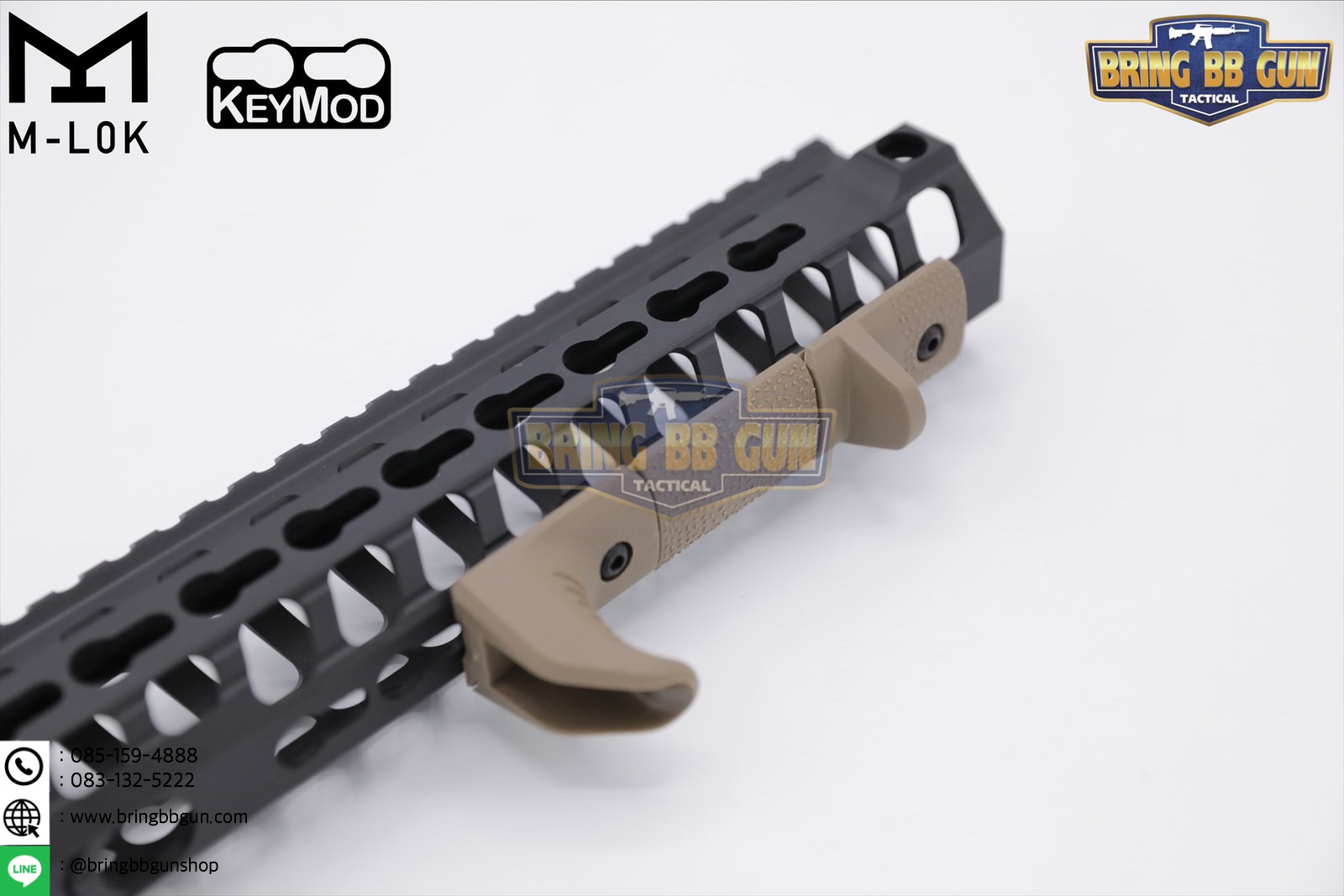 กริ๊ปมือ M-lok/Keymod Hand Stop Kit (M-Lok/Keymod Hand Stop Kit) (ใช้ได้กับชุดหน้าทั้งระบบราง M-Lok และ ระบบ ราง Keymod)