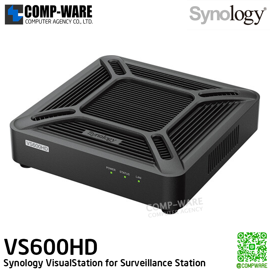 Synology VisualStation VS600HD for Surveillance Station / 2xHDMI / 2xUSB3.2 Gen1 / 1x1GbE RJ-45 / 3Y Warranty / กรณีสินค้าหมด MOQ = 4 units ขึ้นไป