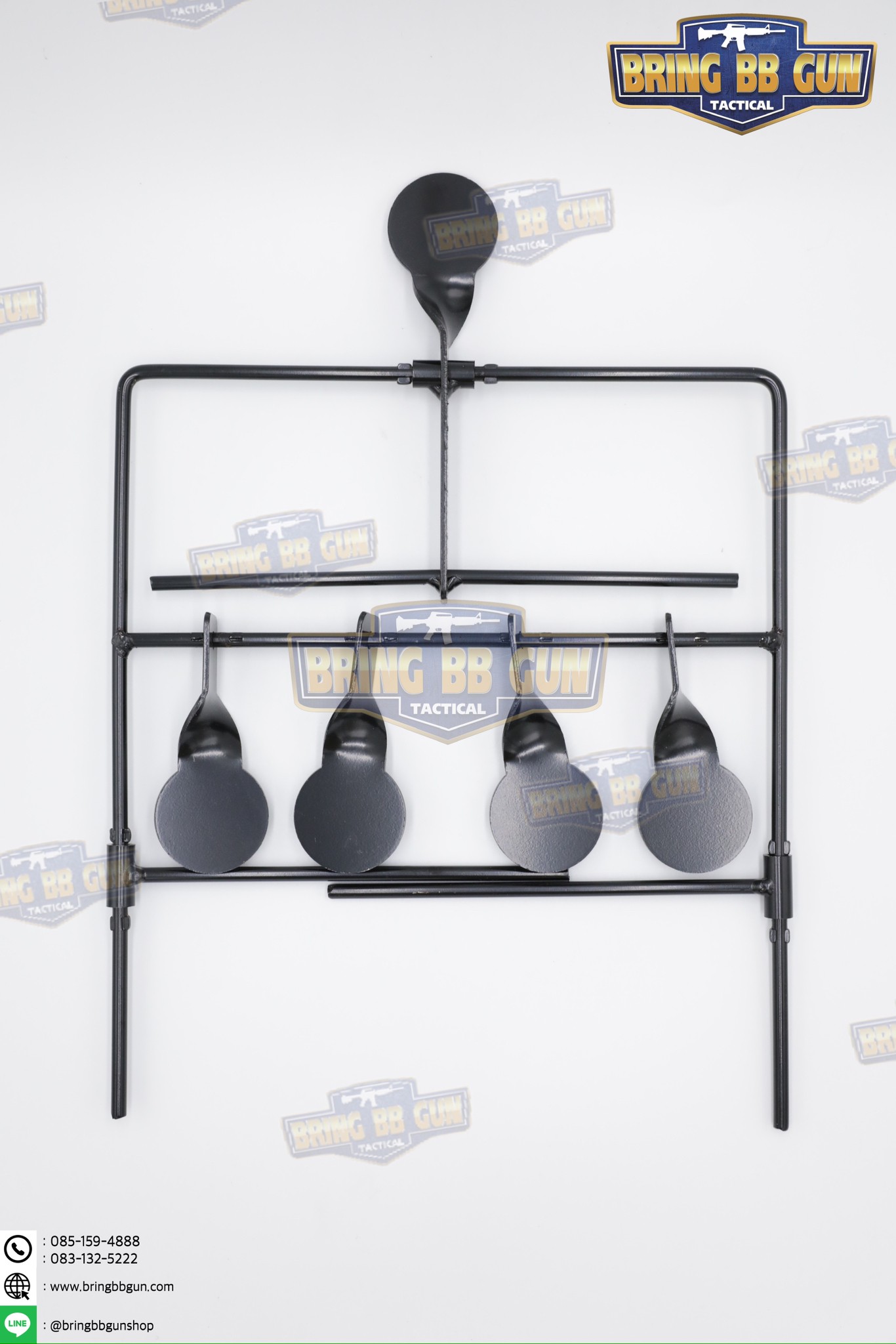 เป้าเพลทเหล็กสำหรับฝึกซ้อมยิงปืนบีบีกัน รุ่น B04 (เป้าซ้อมแบบพับเก็บได้)