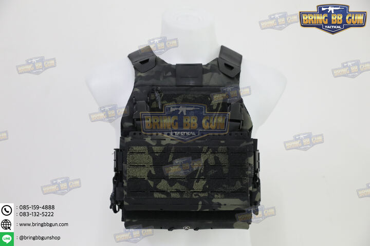 เสื้อเวส FCSK 3.7 (เสื้อเวส FCSK 3.0 + เพ้าแม็กกาซีน MK5 (5.56 แบบ3ช่อง)) (FCSK 3.7 Plate Carrier) (FCSK 3.0 + MK5 Front Flap)