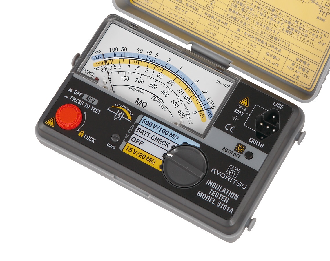 KYORITSU MODEL 3161A Analogue Insulation Testers onebanmor