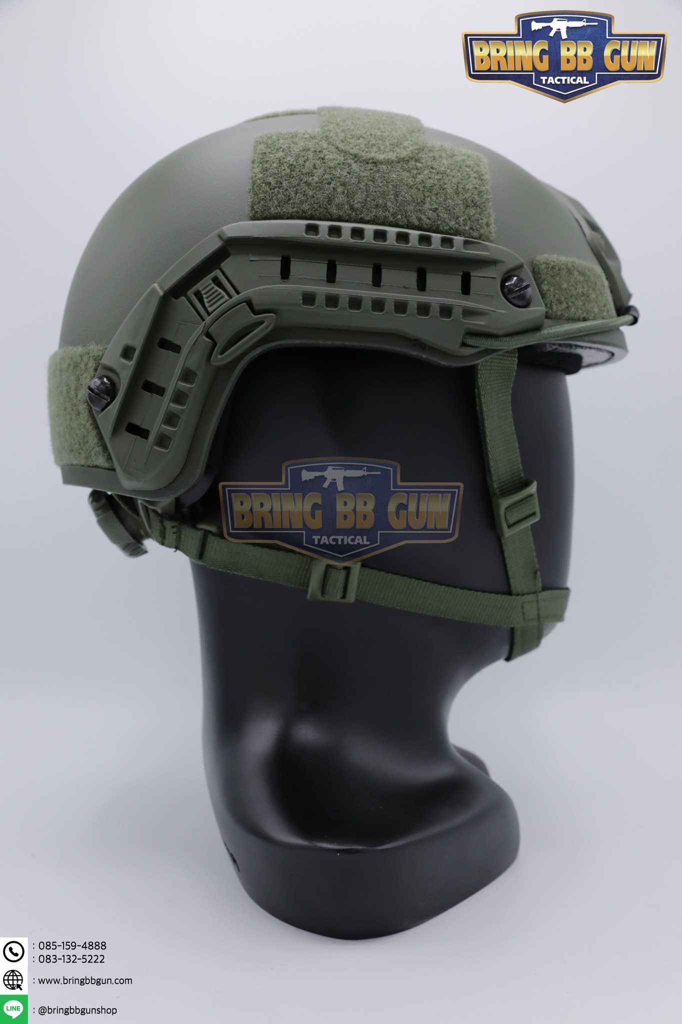 หมวก Fast ปรับท้ายทอยได้(หมวกฟาส) (Fast Helmet MH type) รุ่น Upgrade Version No holes ปรับรัดท้ายทอย